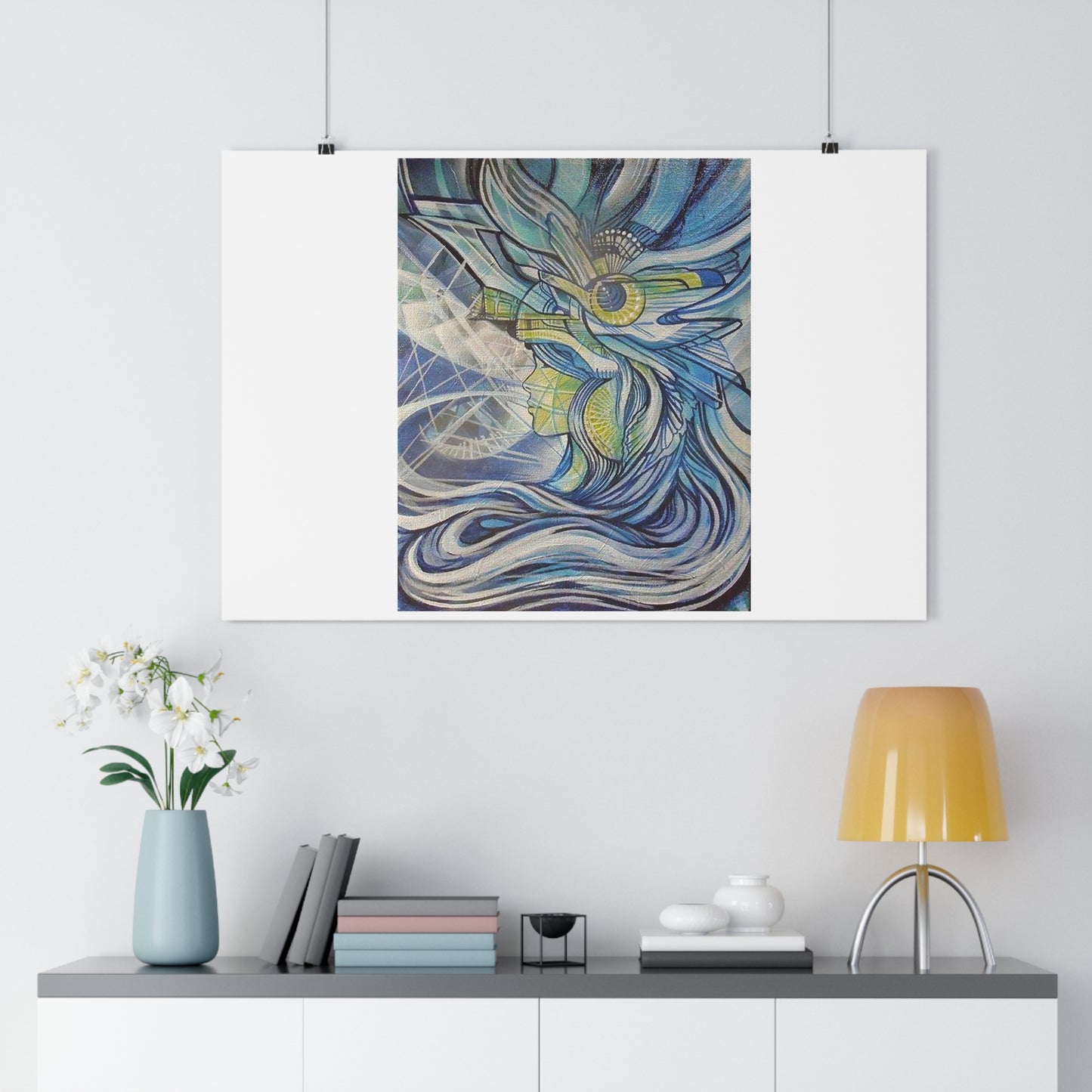 "Aquamarine”- Giclée Art Print by artist David Hilborn