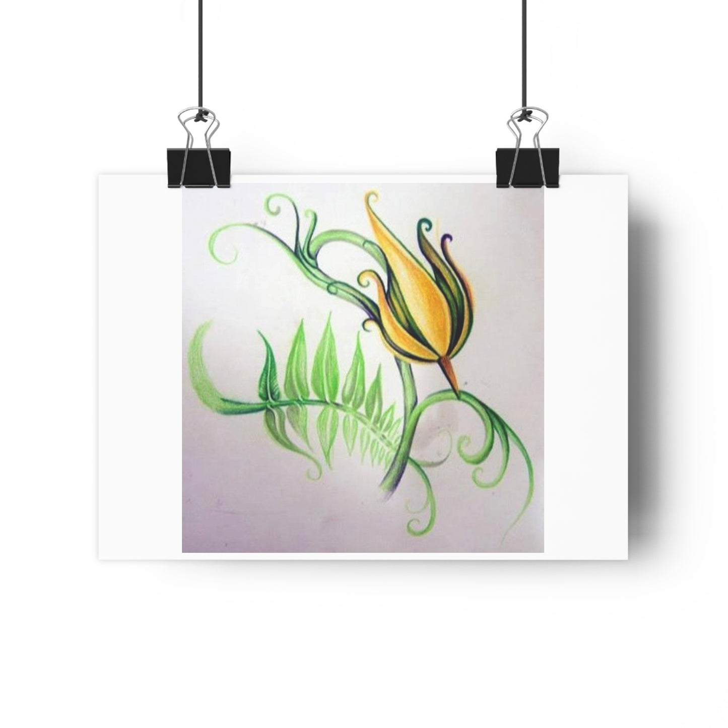 "Firecracker Flower”- Giclée Art Print by artist David Hilborn