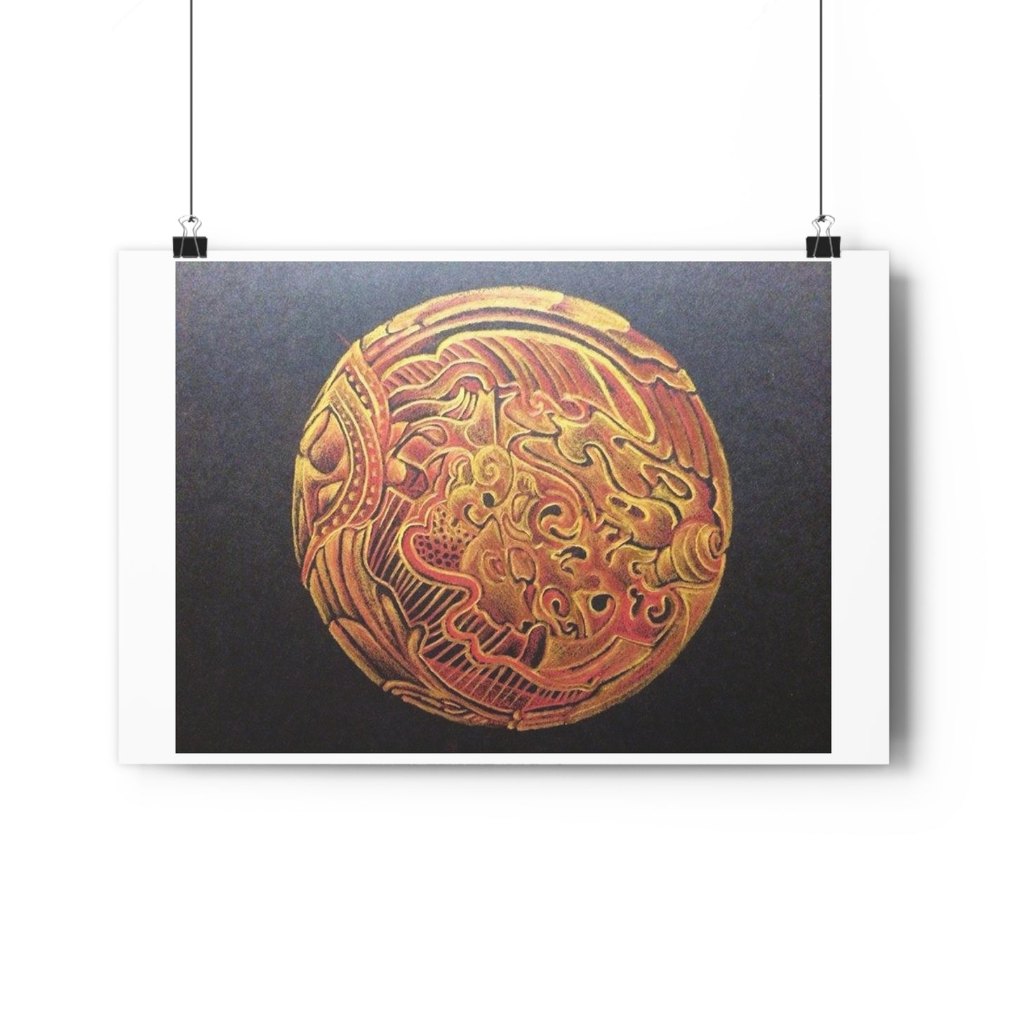 "Golden Frik”- Giclée Art Print by artist David Hilborn