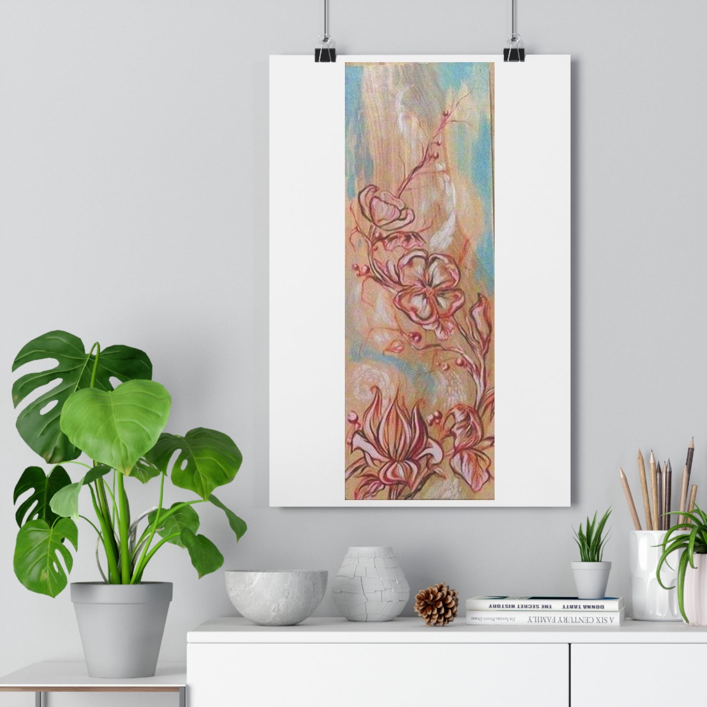 "Cherry Blossoms”- Giclée Art Print by artist David Hilborn