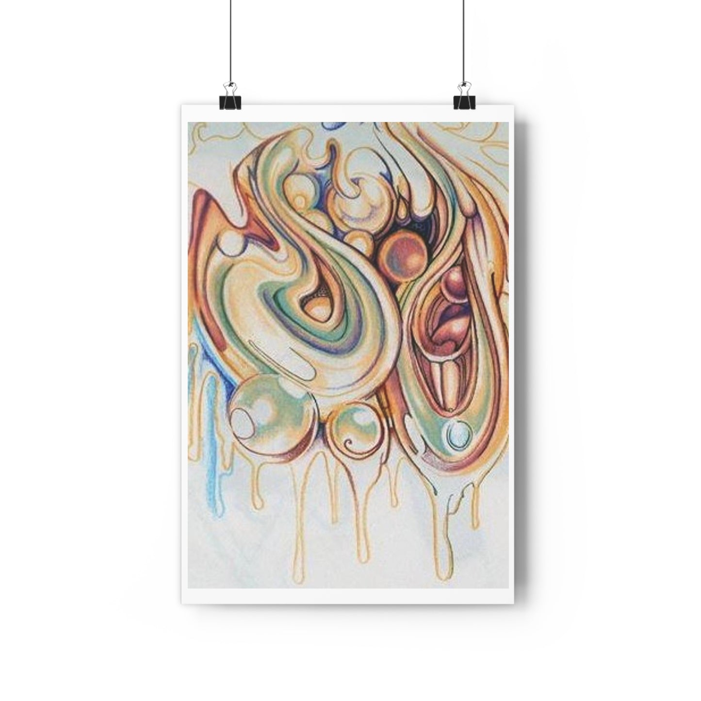 "Iridescent Bubbles”- Giclée Art Print by artist David Hilborn