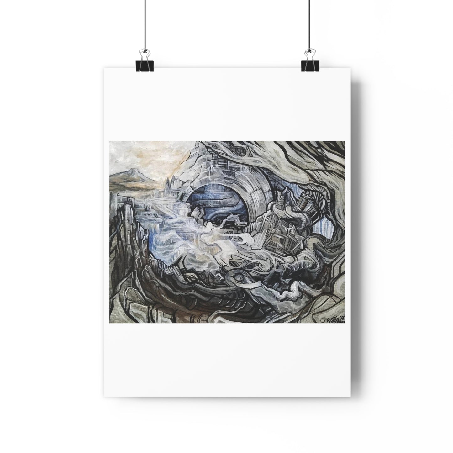 "Typhoon”- Giclée Art Print by artist David Hilborn