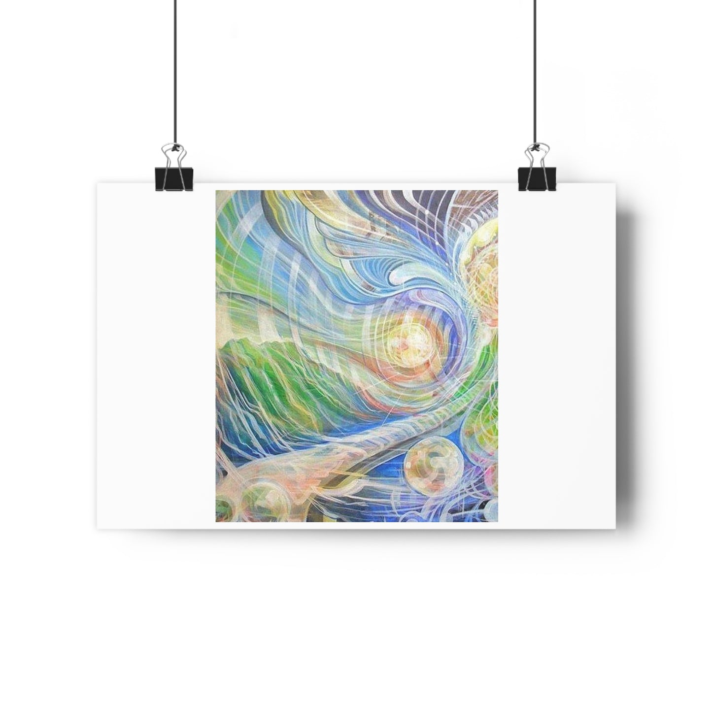 “Vibrational Terrain”- Giclée Art Print by artist David Hilborn