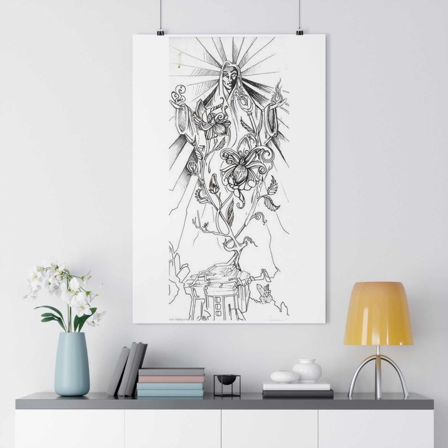 "Crystal Goddess" - Giclée Art Print by artist David Hilborn