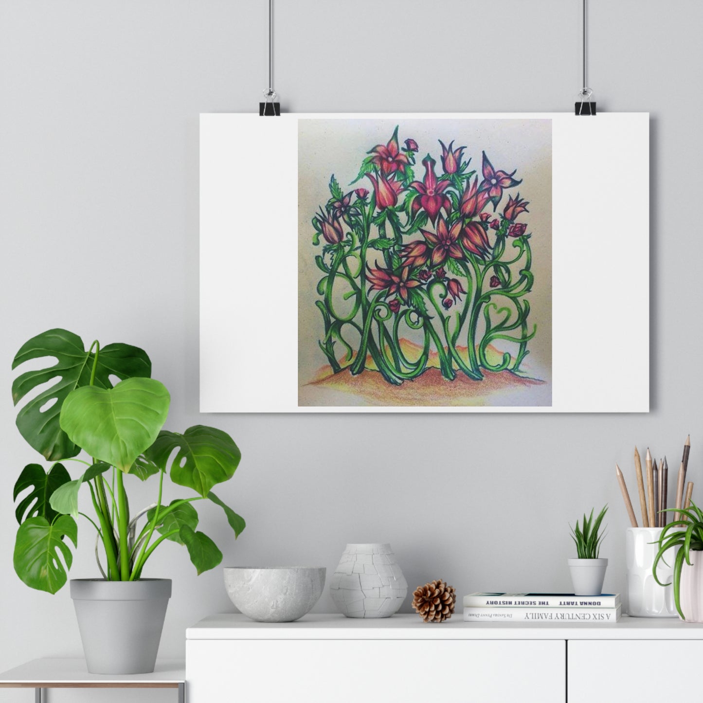 "Grow/Love”- Giclée Art Print by artist David Hilborn