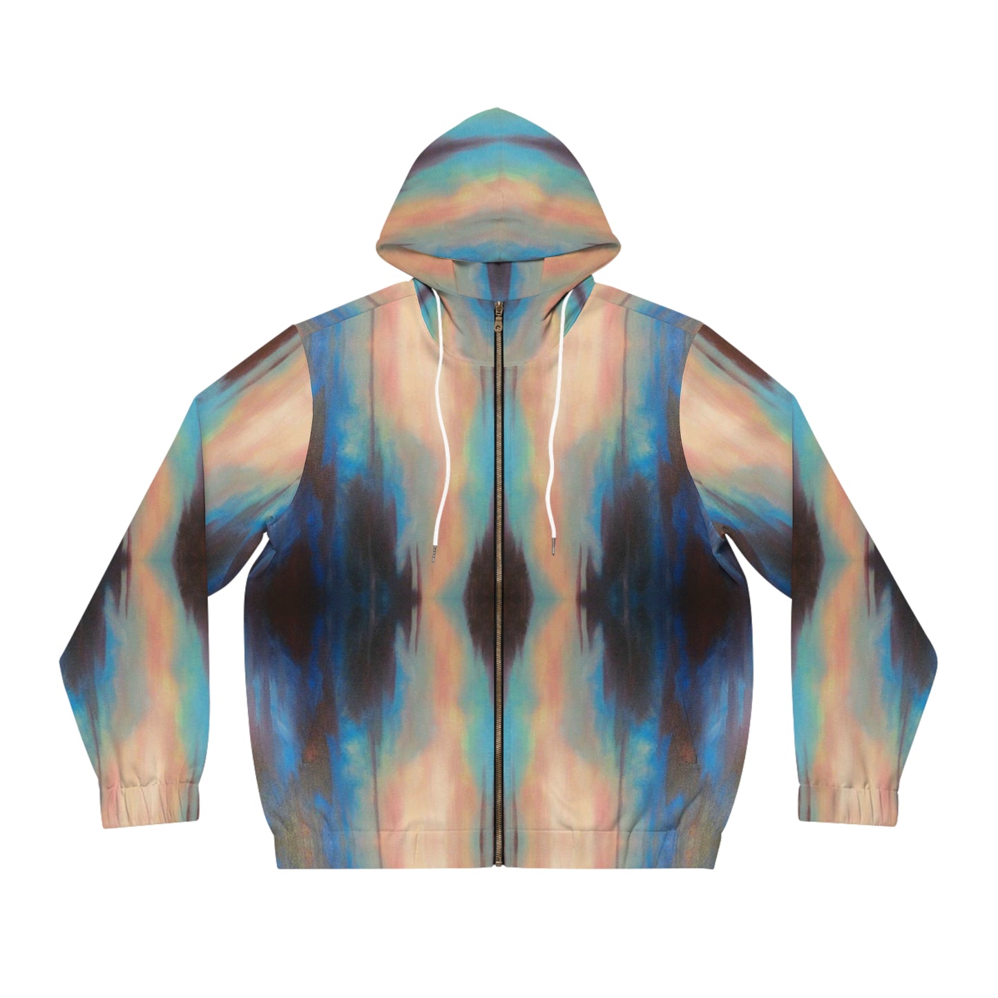 "Mirage” - All Over Graphic Zip-Up Hoodie by Artist David Hilborn