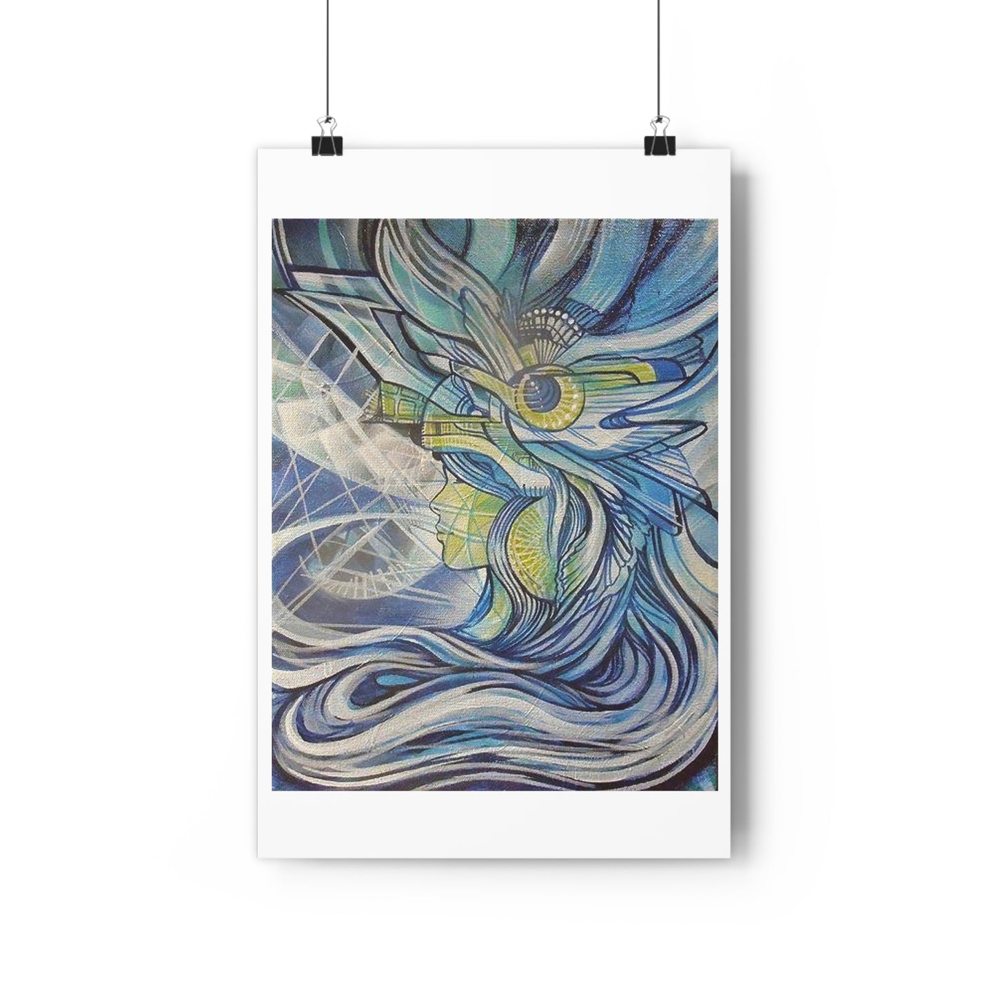 "Aquamarine”- Giclée Art Print by artist David Hilborn