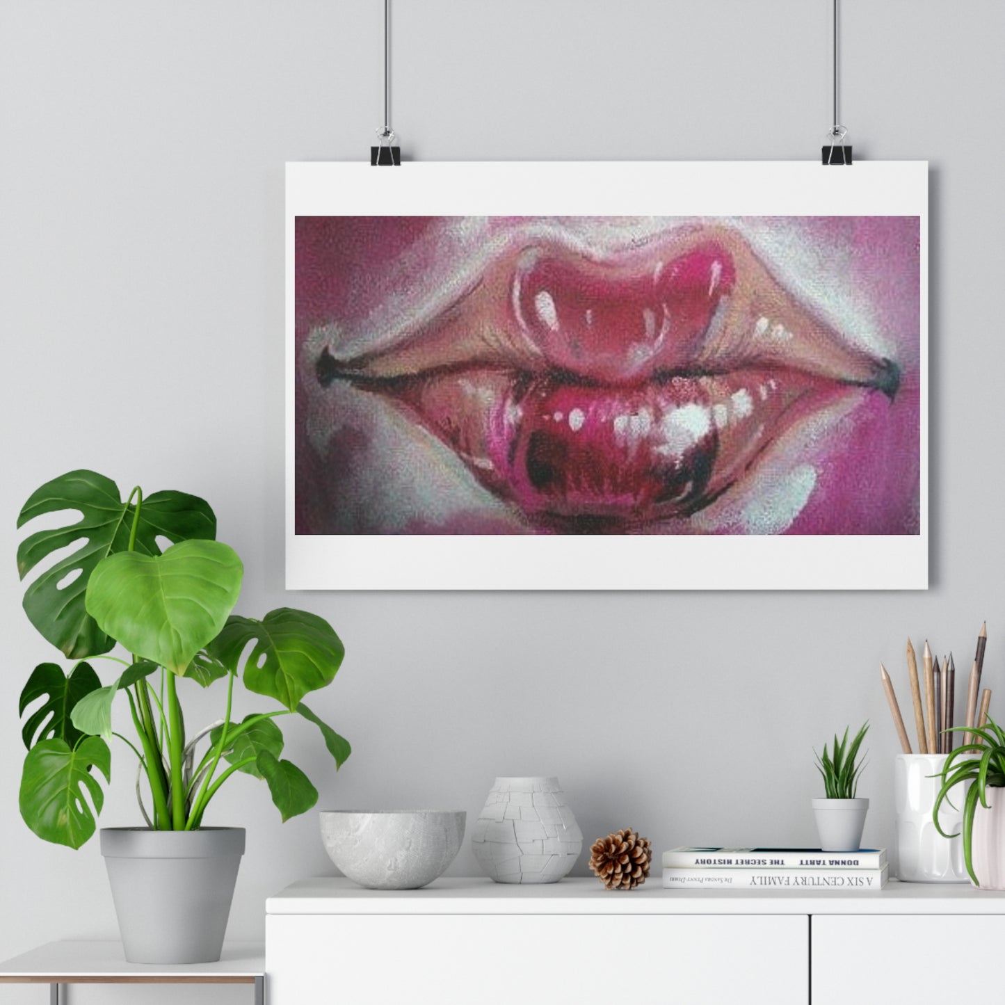 "Lips”- Giclée Art Print by artist David Hilborn