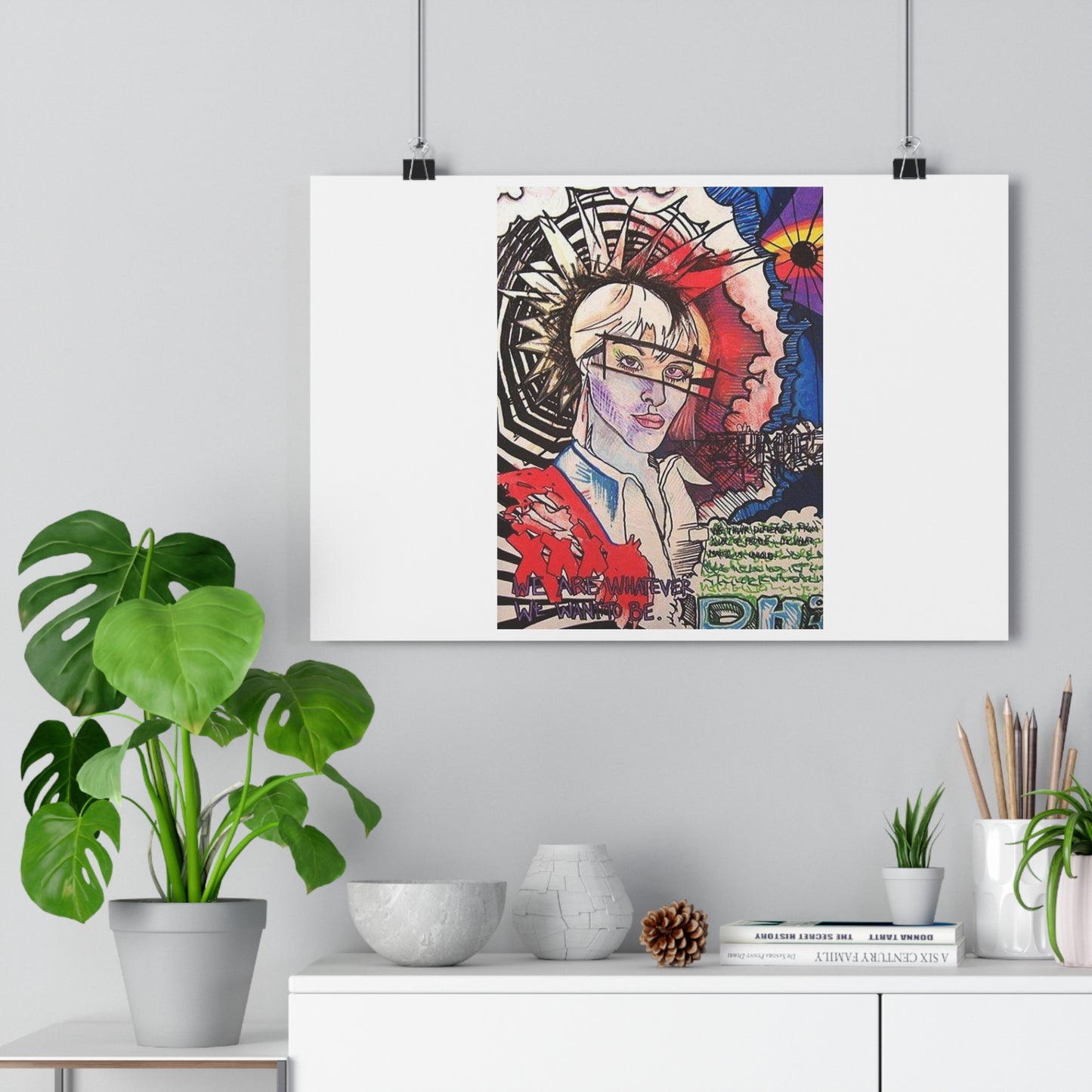 "We are whatever we want to be”- Giclée Art Print by artist David Hilborn