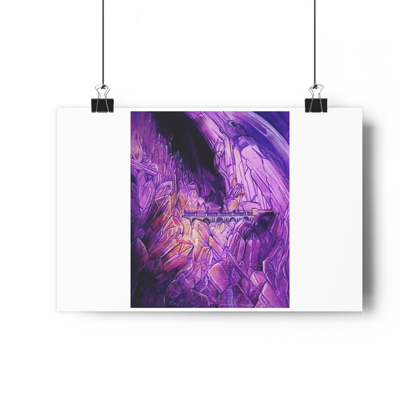 "Crystal Caverns”- Giclée Art Print by artist David Hilborn