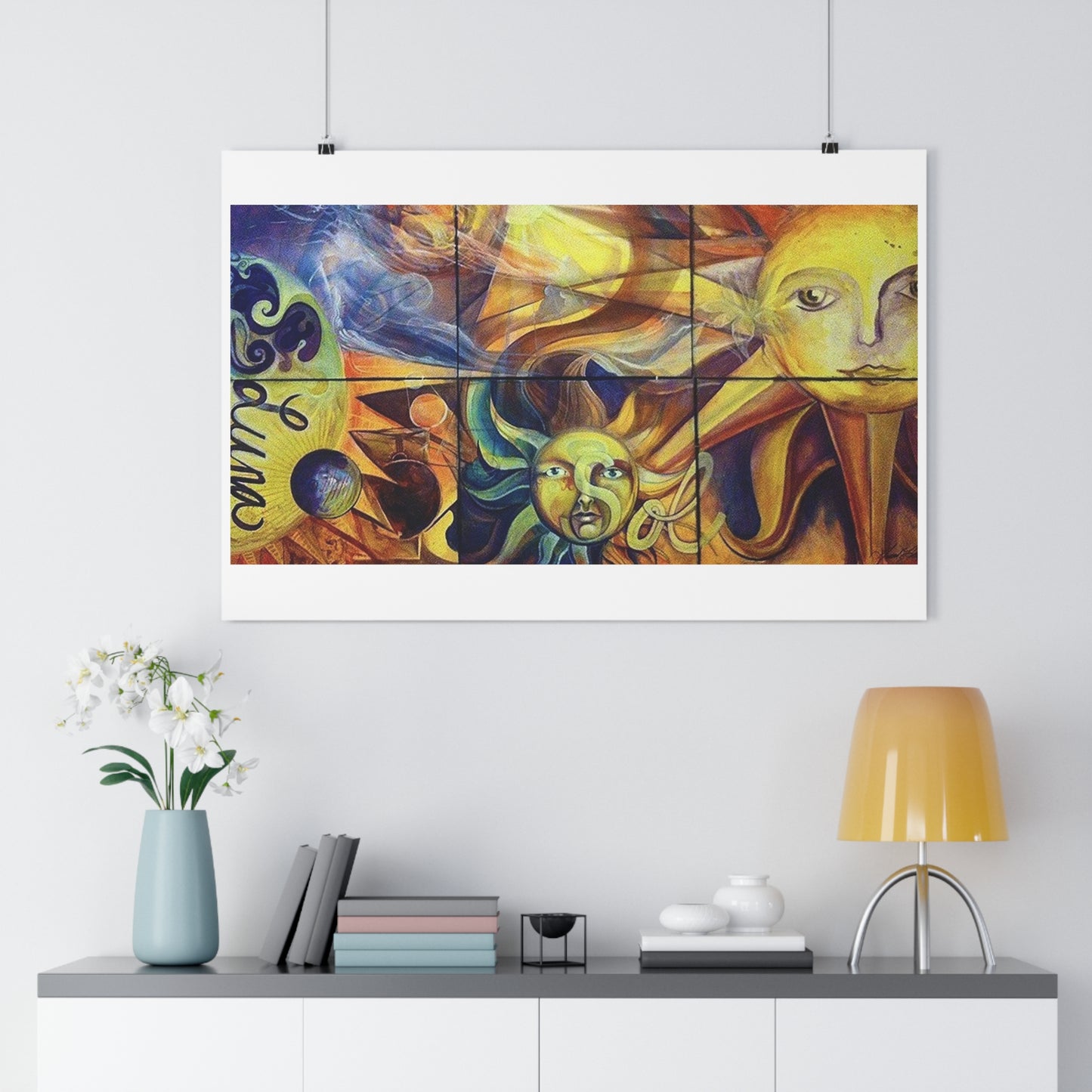 "Sun/Moon”- Giclée Art Print by artist David Hilborn