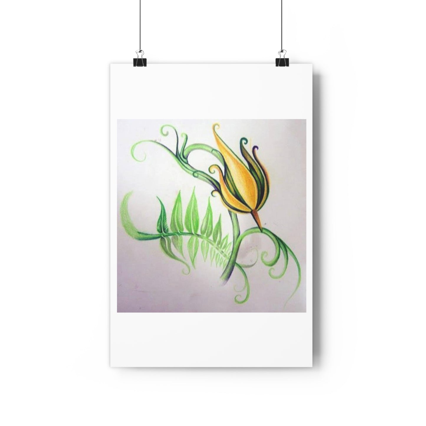 "Firecracker Flower”- Giclée Art Print by artist David Hilborn