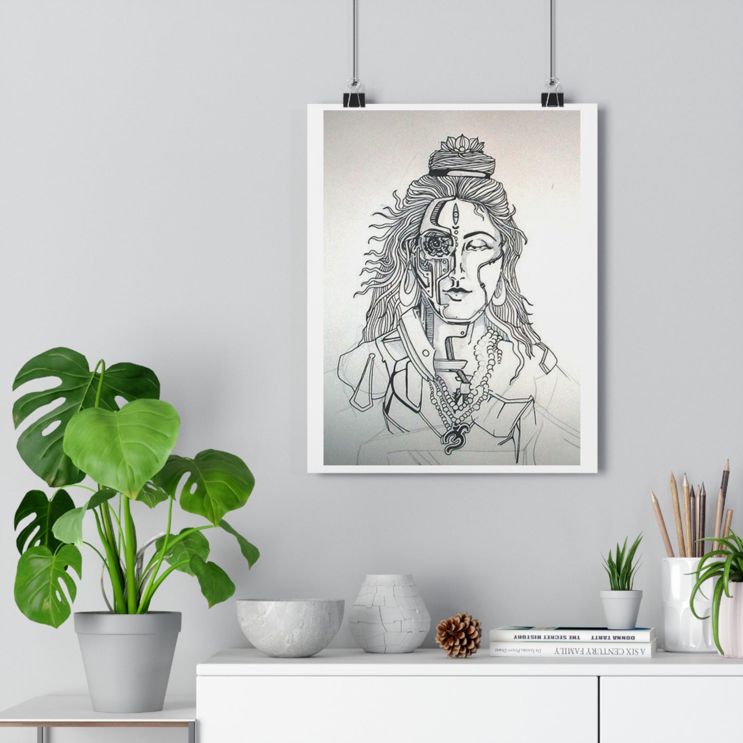 "Bionic Shiva" - Giclée Art Print by artist David Hilborn