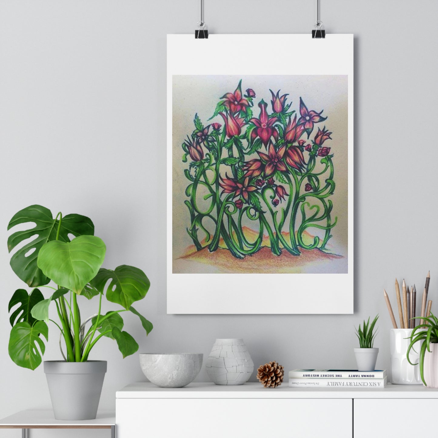 "Grow/Love”- Giclée Art Print by artist David Hilborn