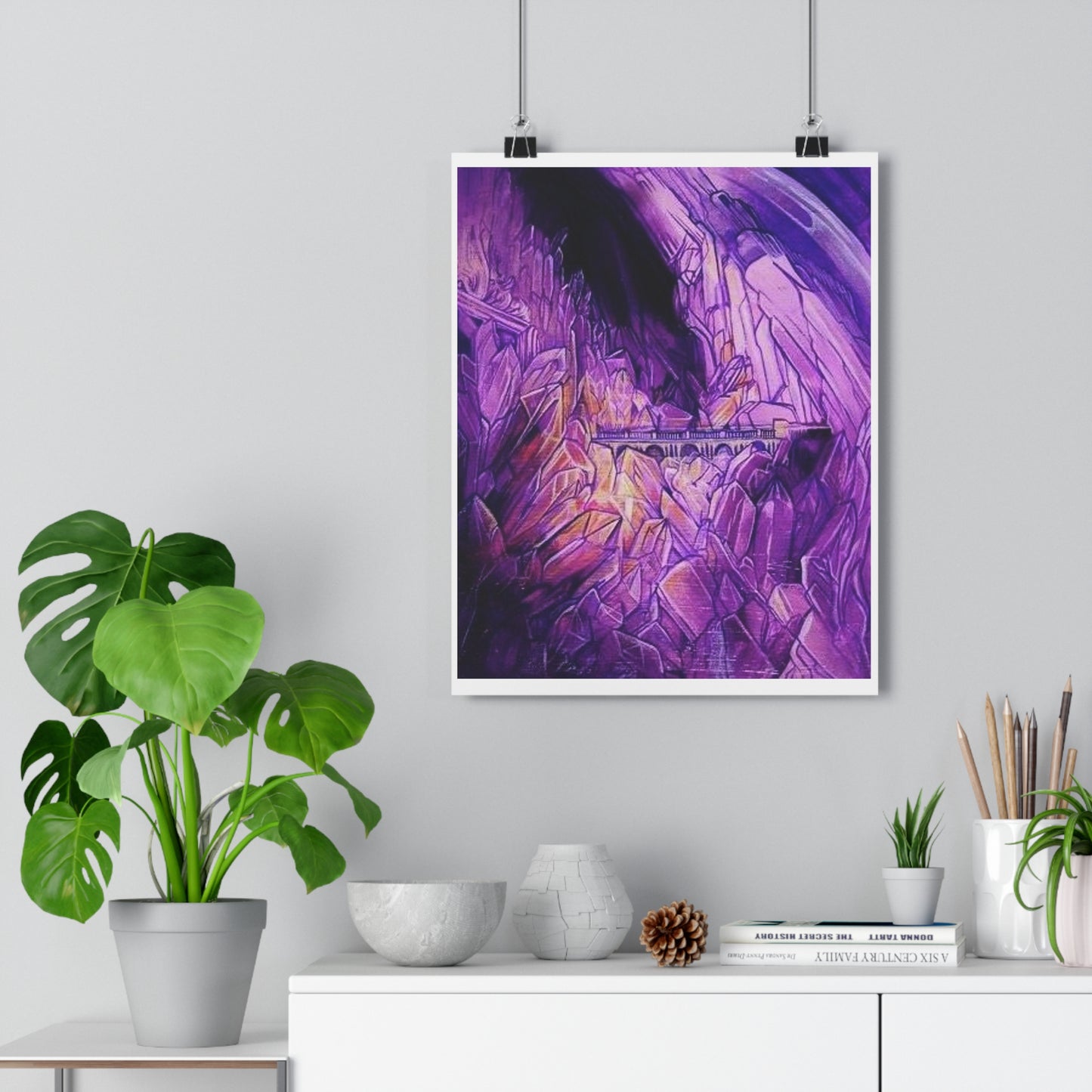 "Crystal Caverns”- Giclée Art Print by artist David Hilborn