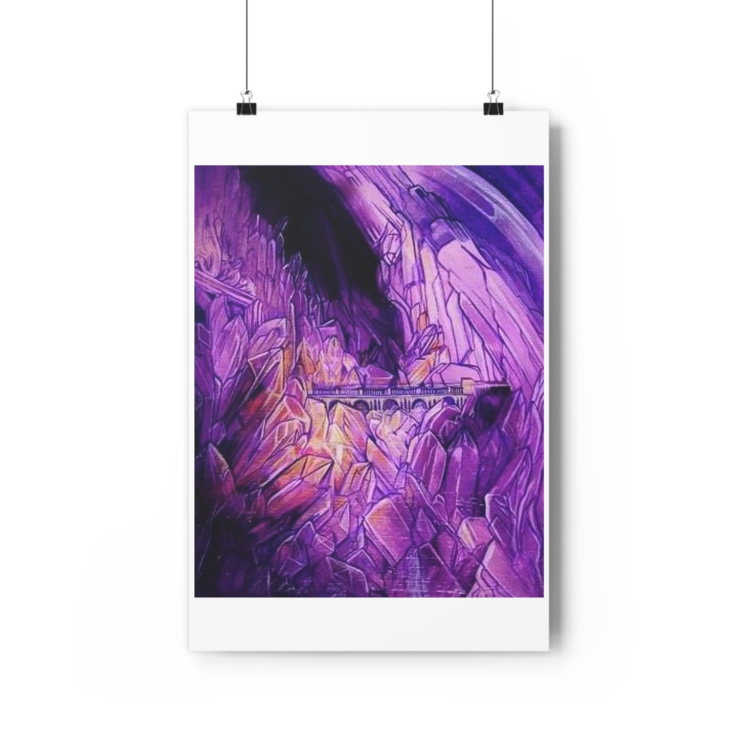 "Crystal Caverns”- Giclée Art Print by artist David Hilborn