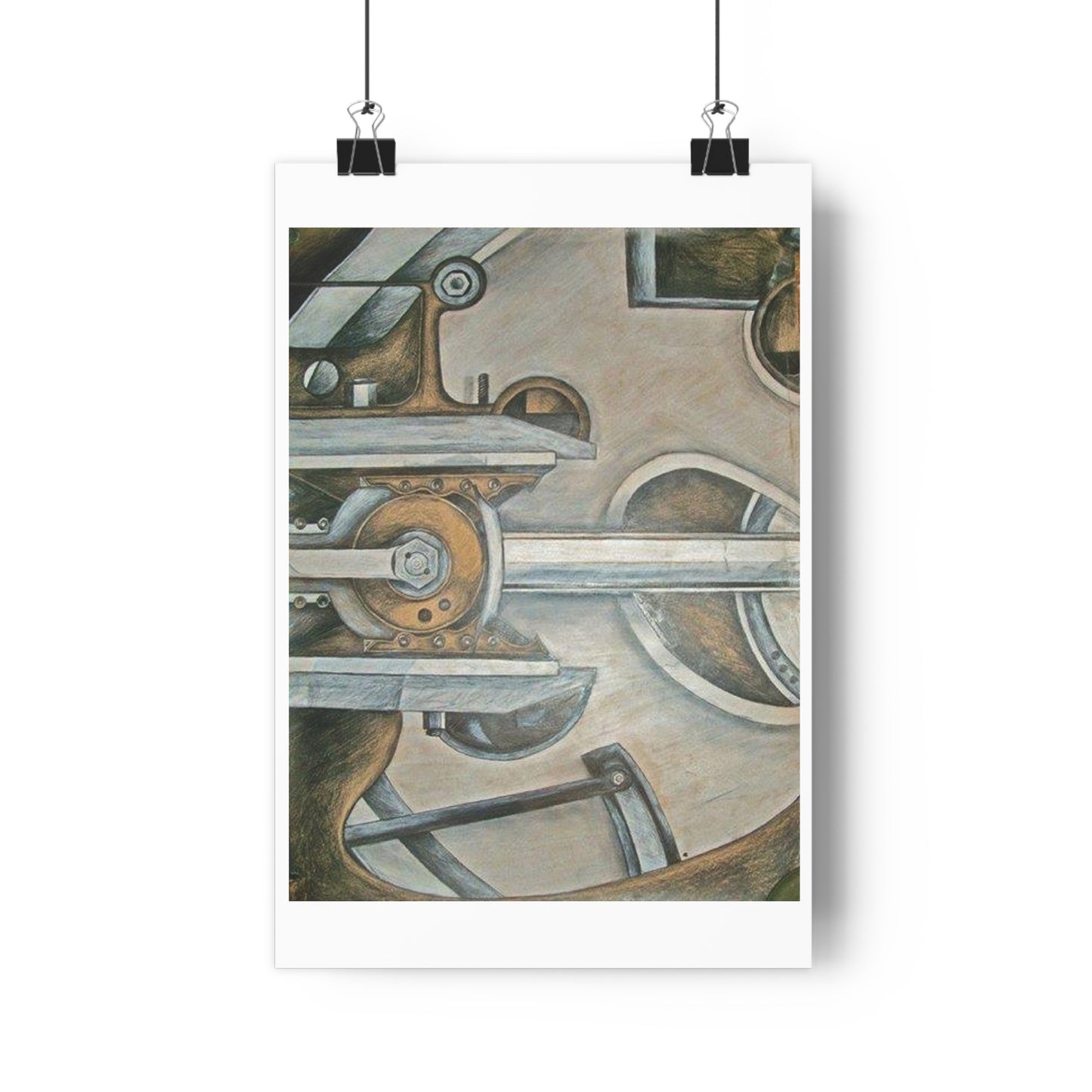 "Train Mechanics”- Giclée Art Print by artist David Hilborn