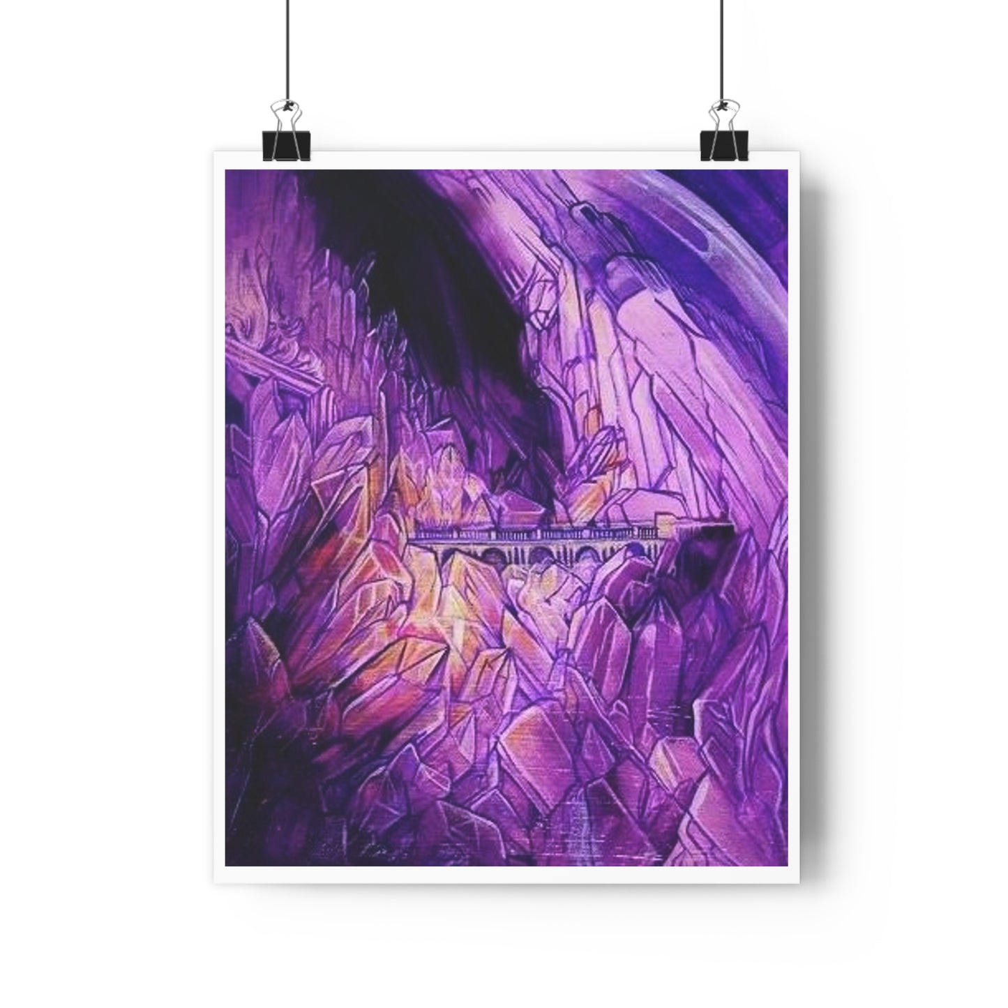 "Crystal Caverns”- Giclée Art Print by artist David Hilborn