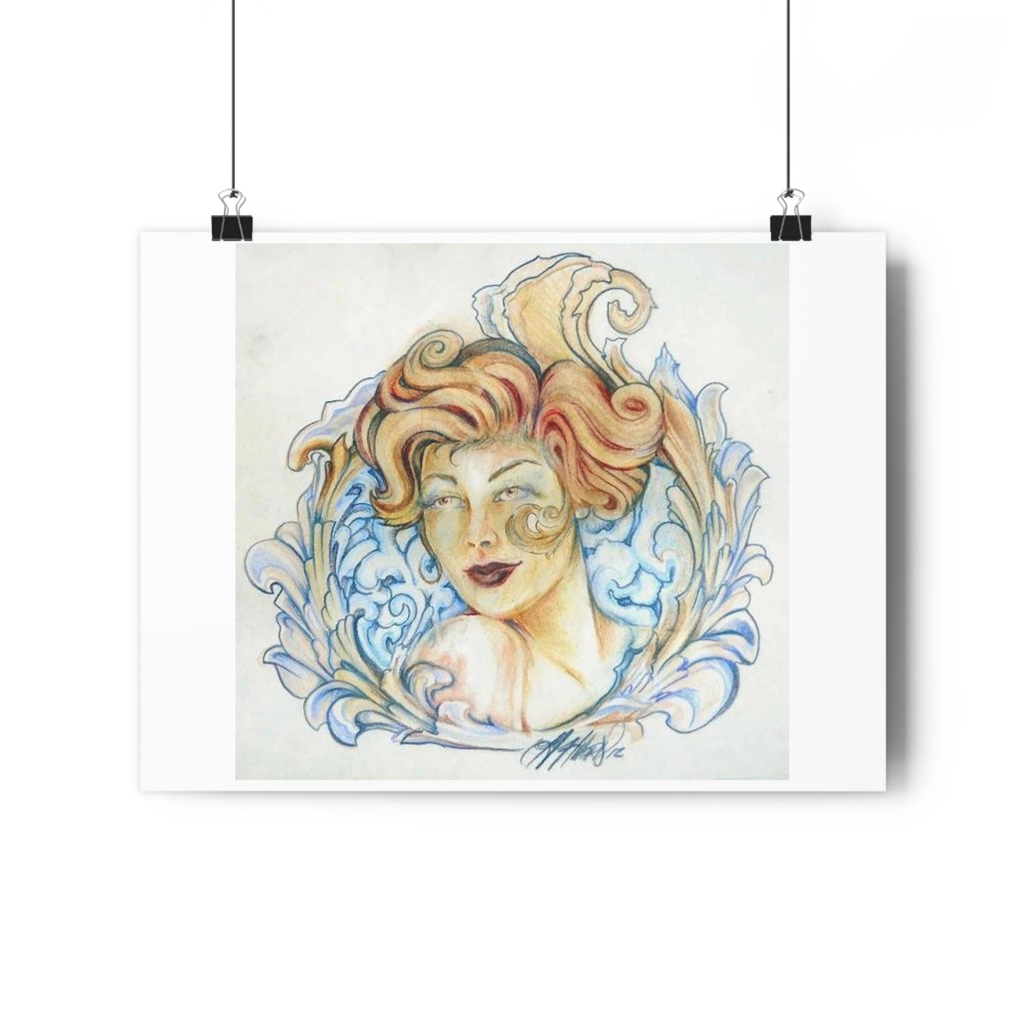 "Whiskey Princess”- Giclée Art Print by artist David Hilborn