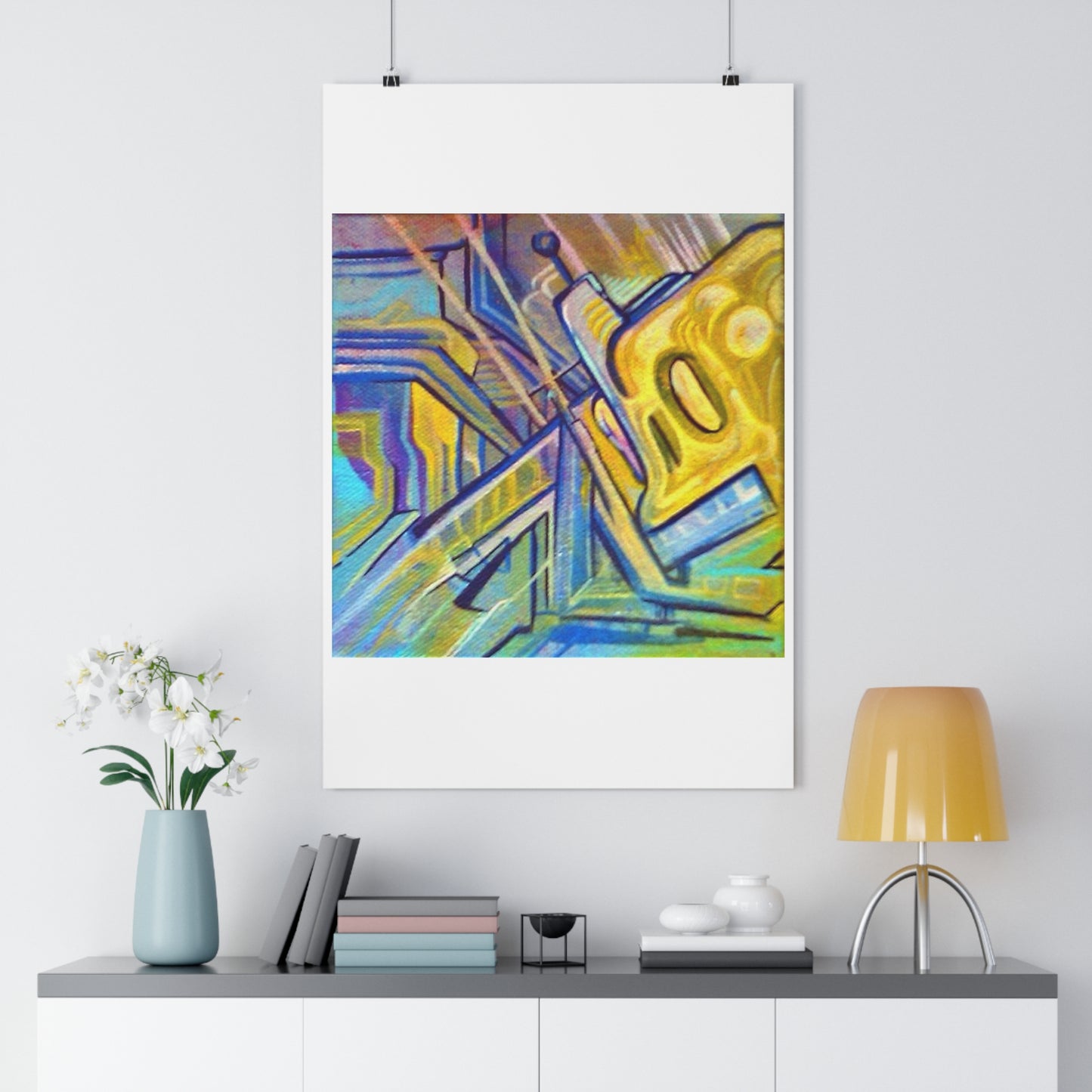 "Robo Drip”- Giclée Art Print by artist David Hilborn