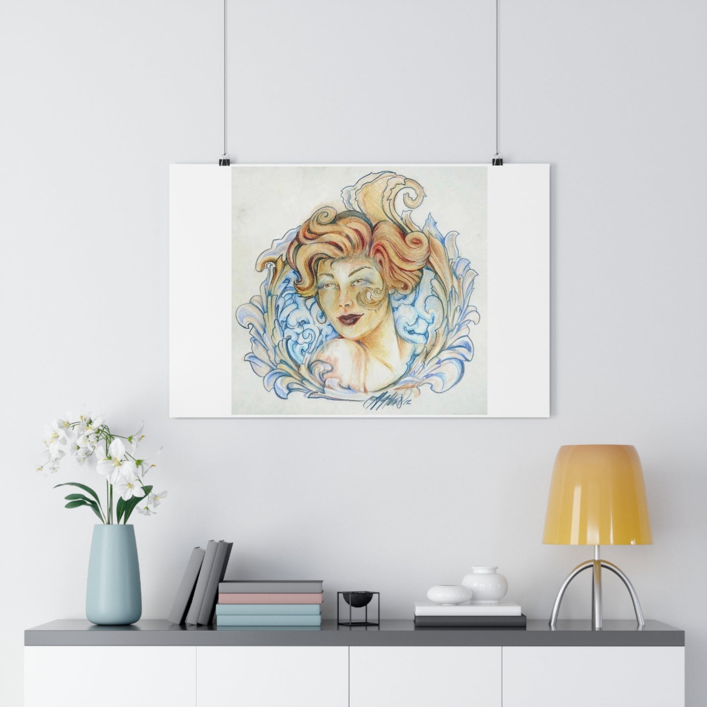 "Whiskey Princess”- Giclée Art Print by artist David Hilborn