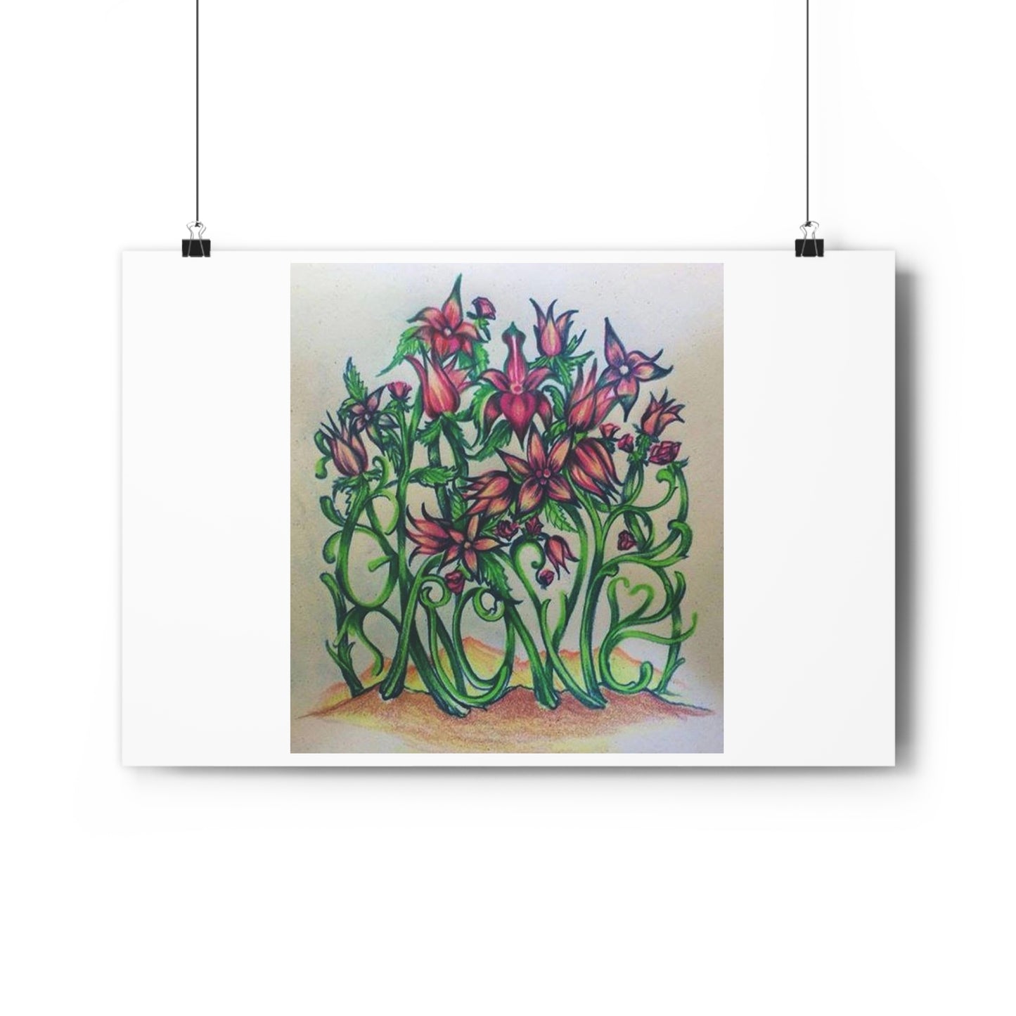 "Grow/Love”- Giclée Art Print by artist David Hilborn