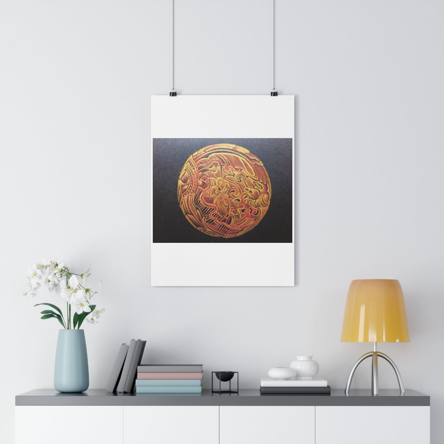 "Golden Frik”- Giclée Art Print by artist David Hilborn