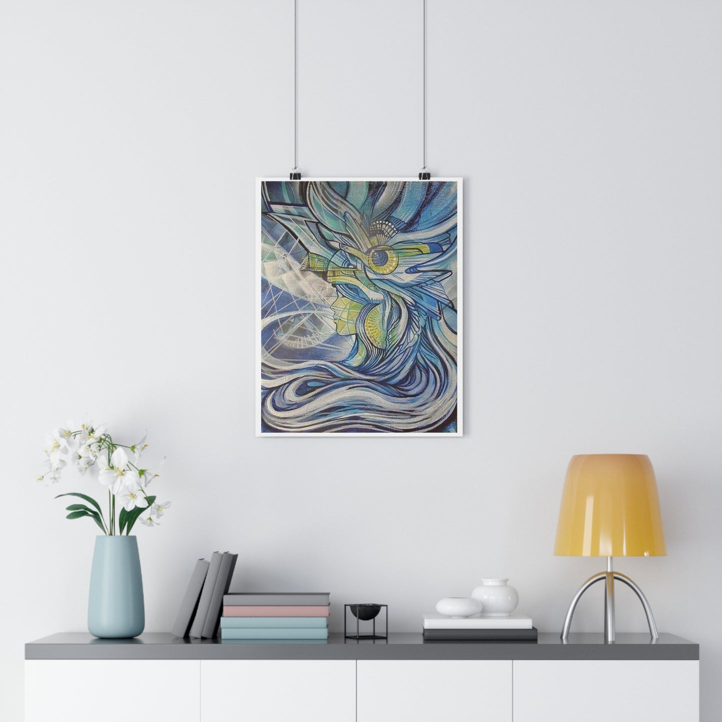 "Aquamarine”- Giclée Art Print by artist David Hilborn