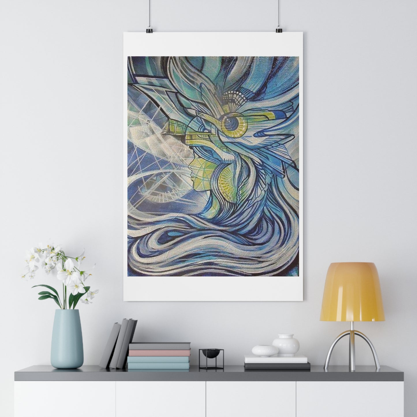 "Aquamarine”- Giclée Art Print by artist David Hilborn