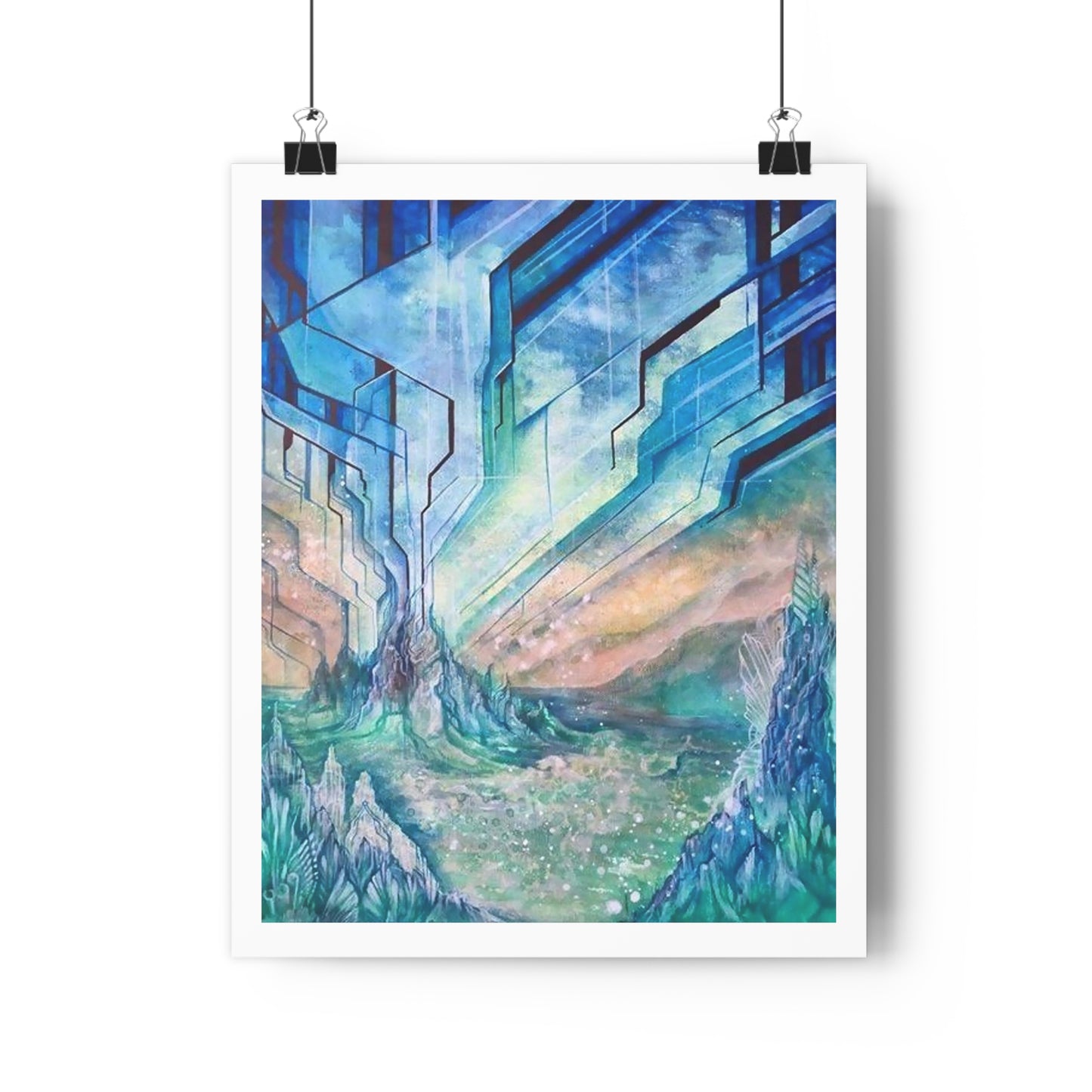 “Aqua-terrestrial”- Giclée Art Print by artist David Hilborn