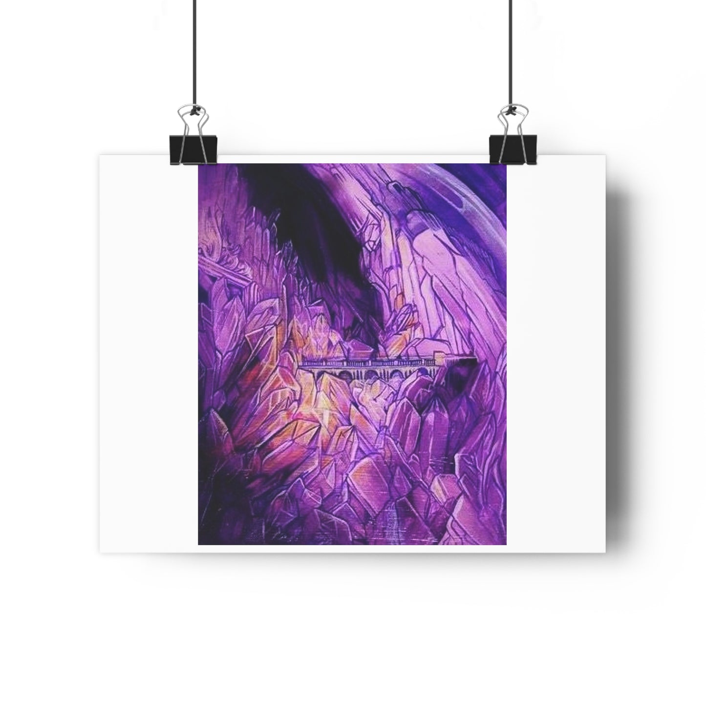 "Crystal Caverns”- Giclée Art Print by artist David Hilborn