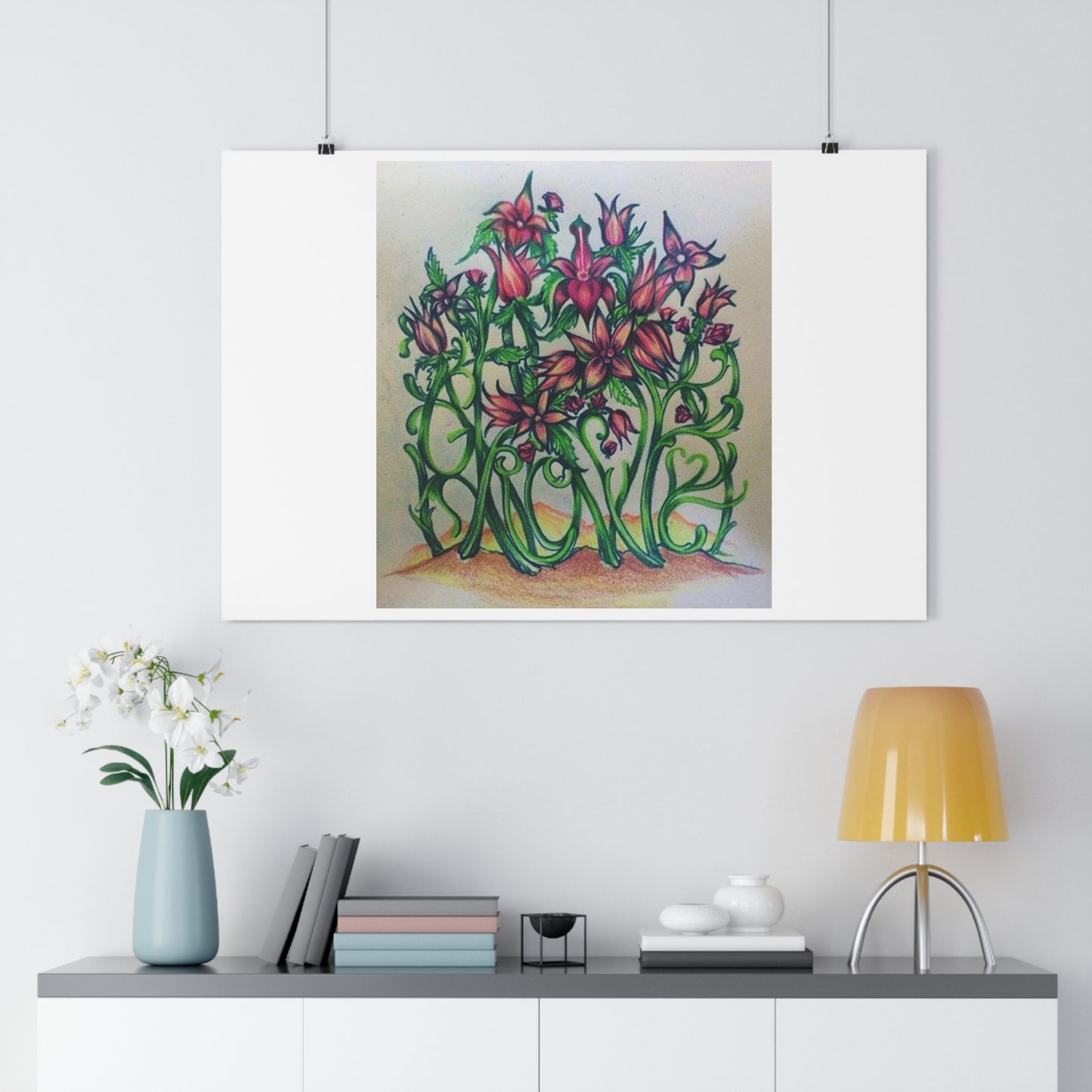 "Grow/Love”- Giclée Art Print by artist David Hilborn