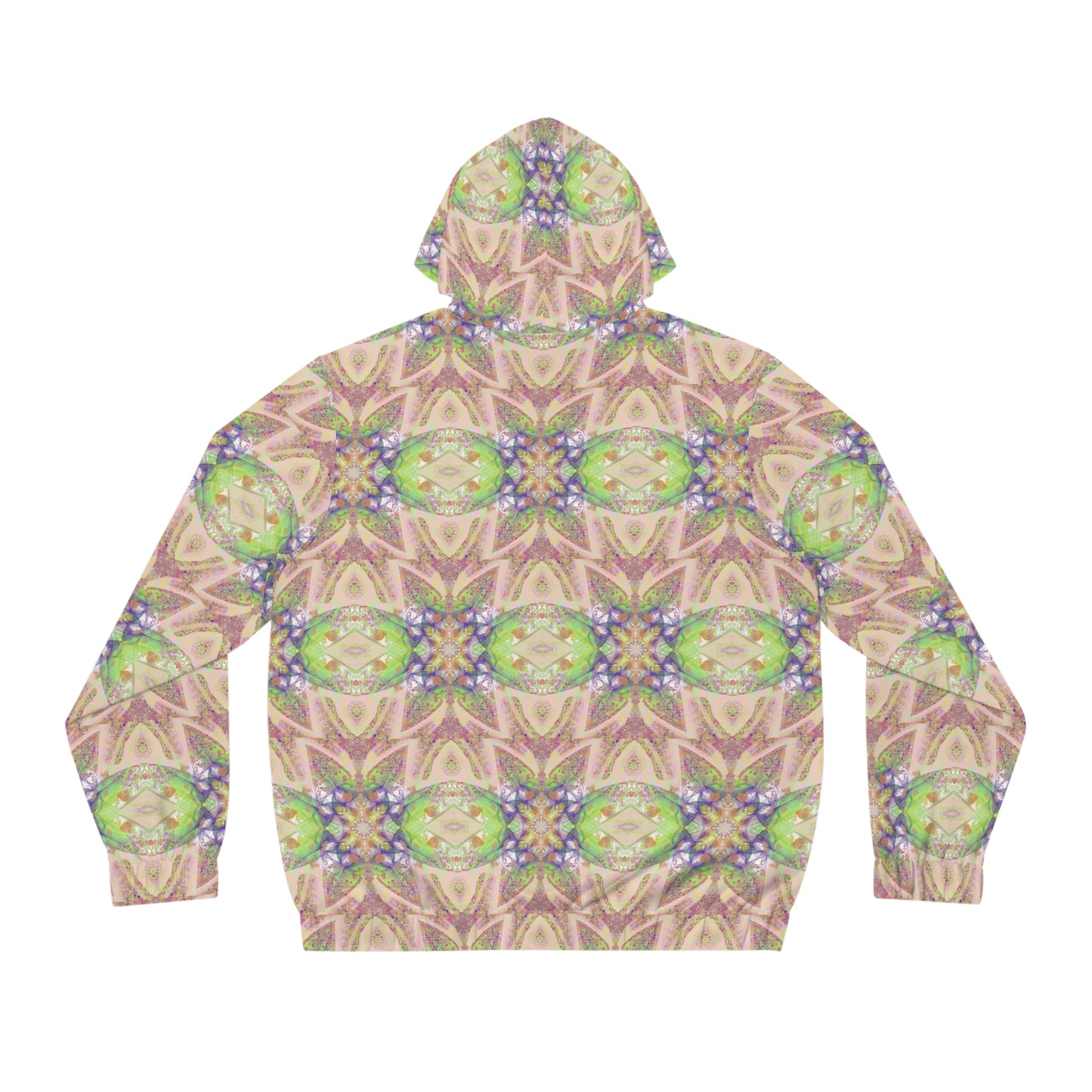 “Peacock Pride” - All Over Graphic Zip-Up Hoodie by Artist David Hilborn