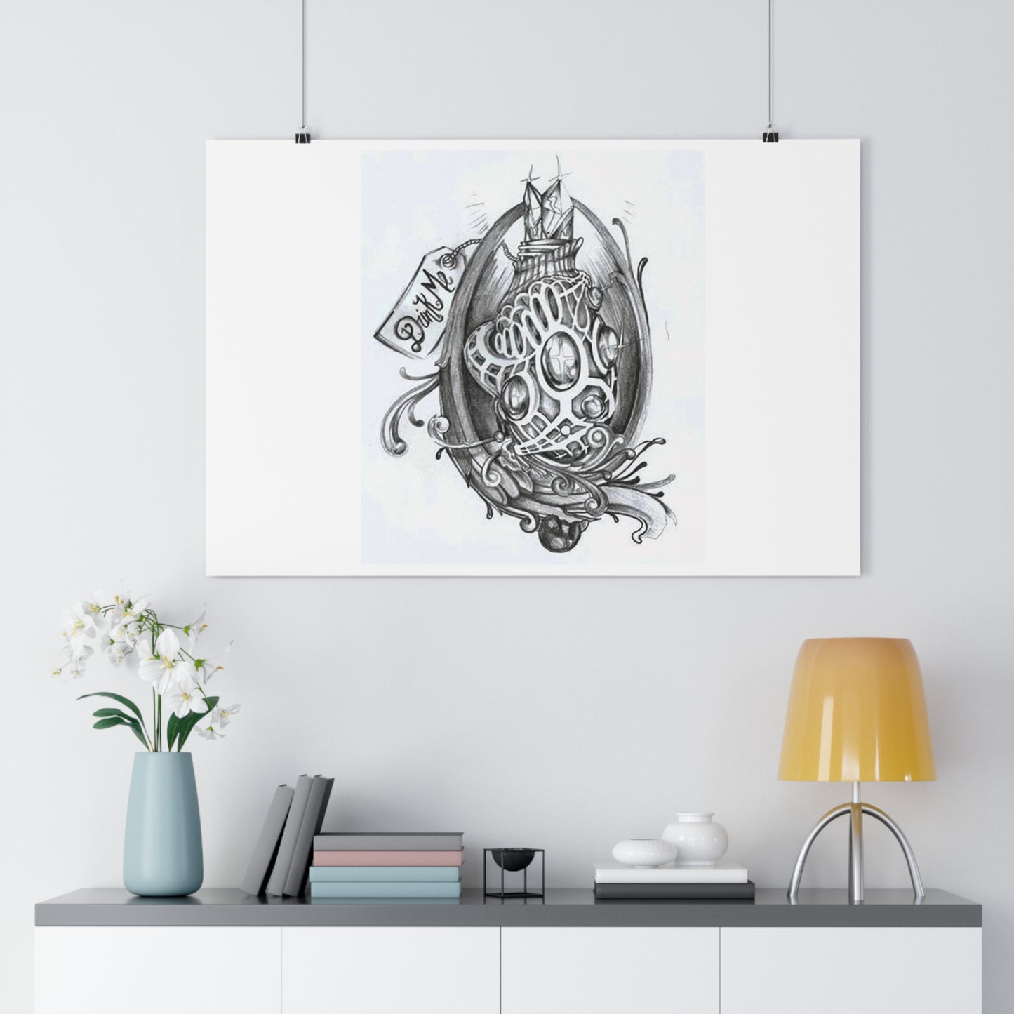 "Drink Me" - Giclée Art Print by artist David Hilborn