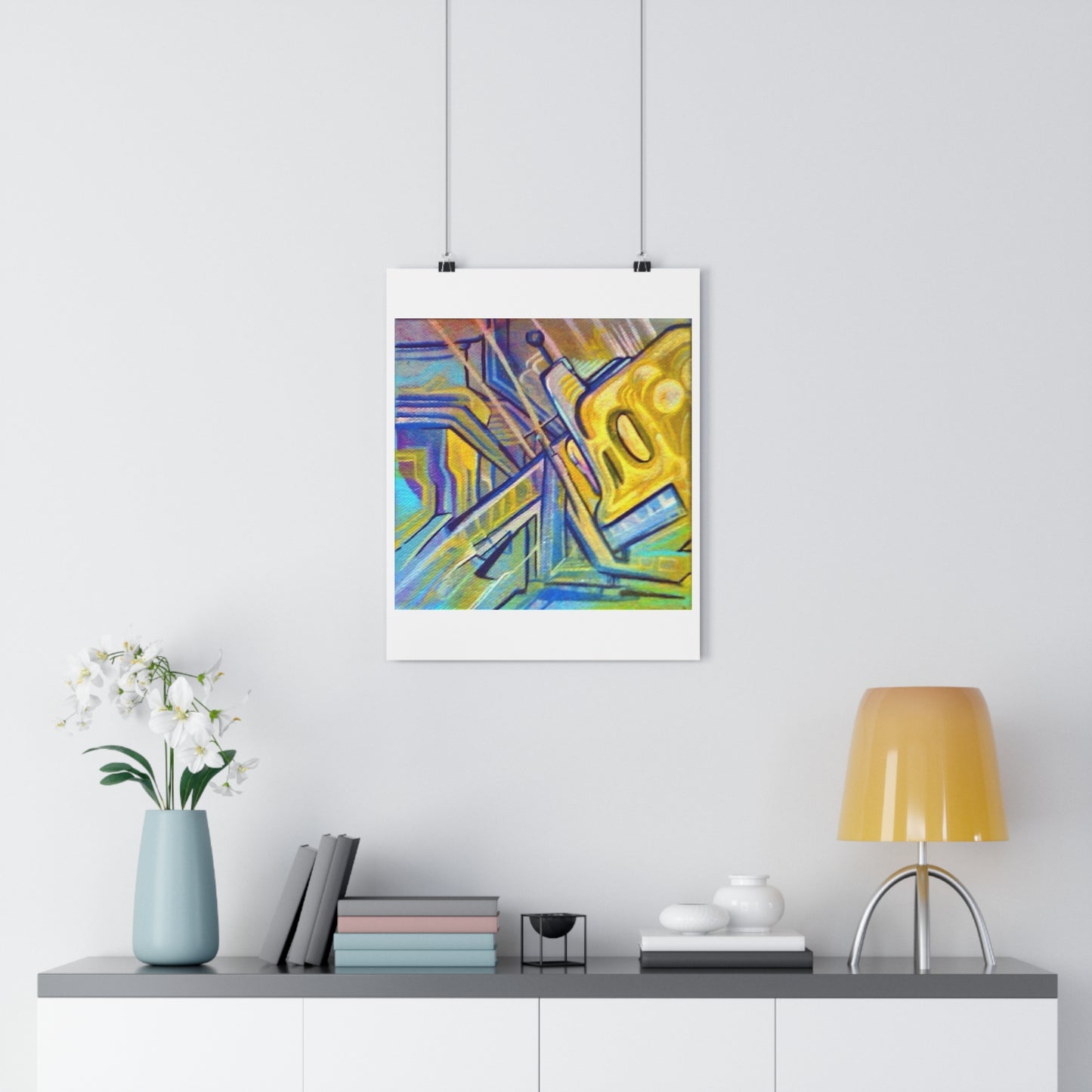 "Robo Drip”- Giclée Art Print by artist David Hilborn