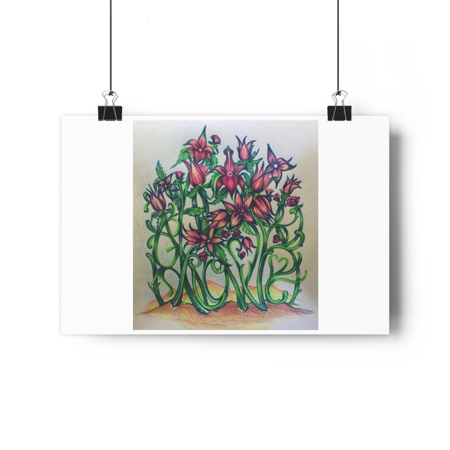 "Grow/Love”- Giclée Art Print by artist David Hilborn