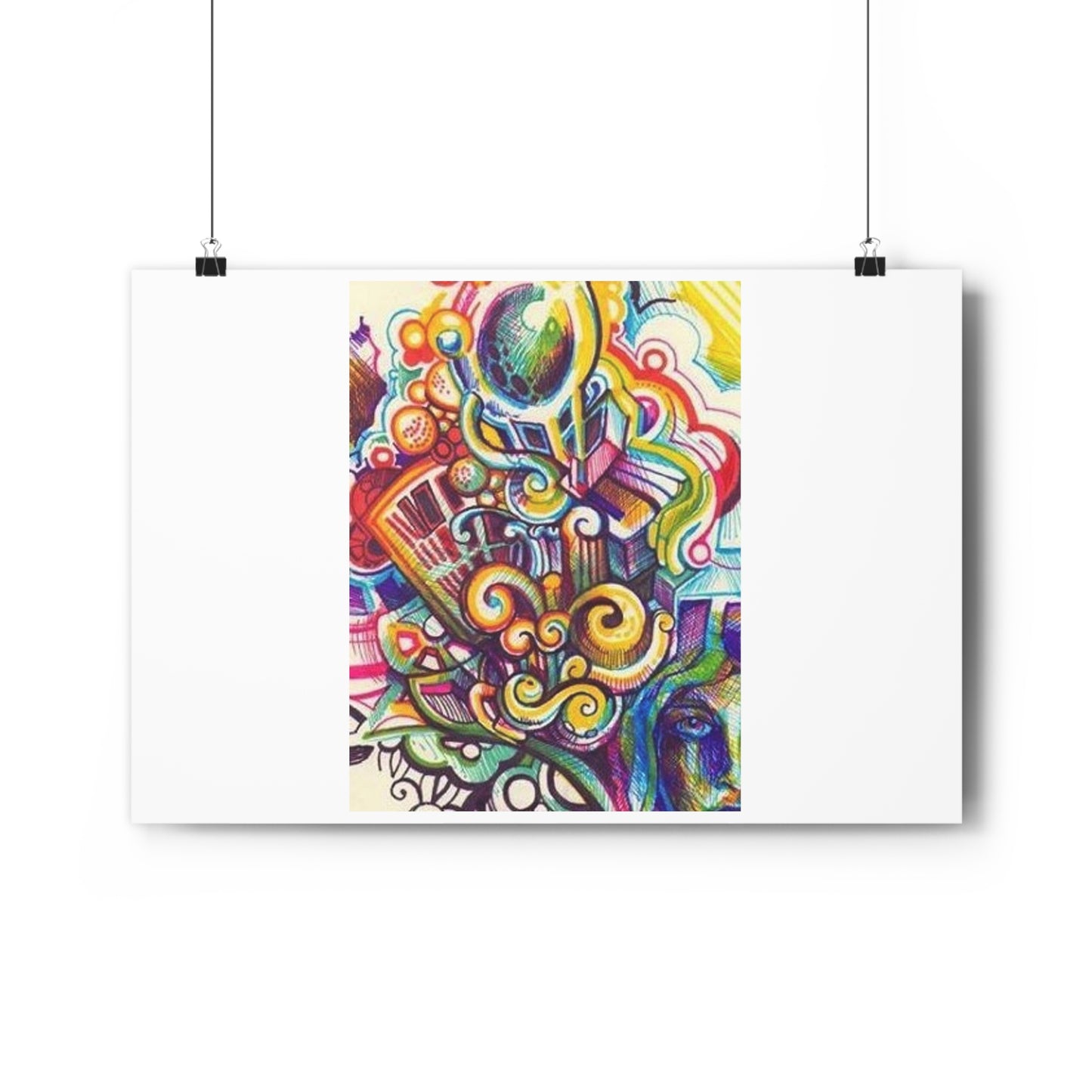 "Technicolor Markers”- Giclée Art Print by artist David Hilborn