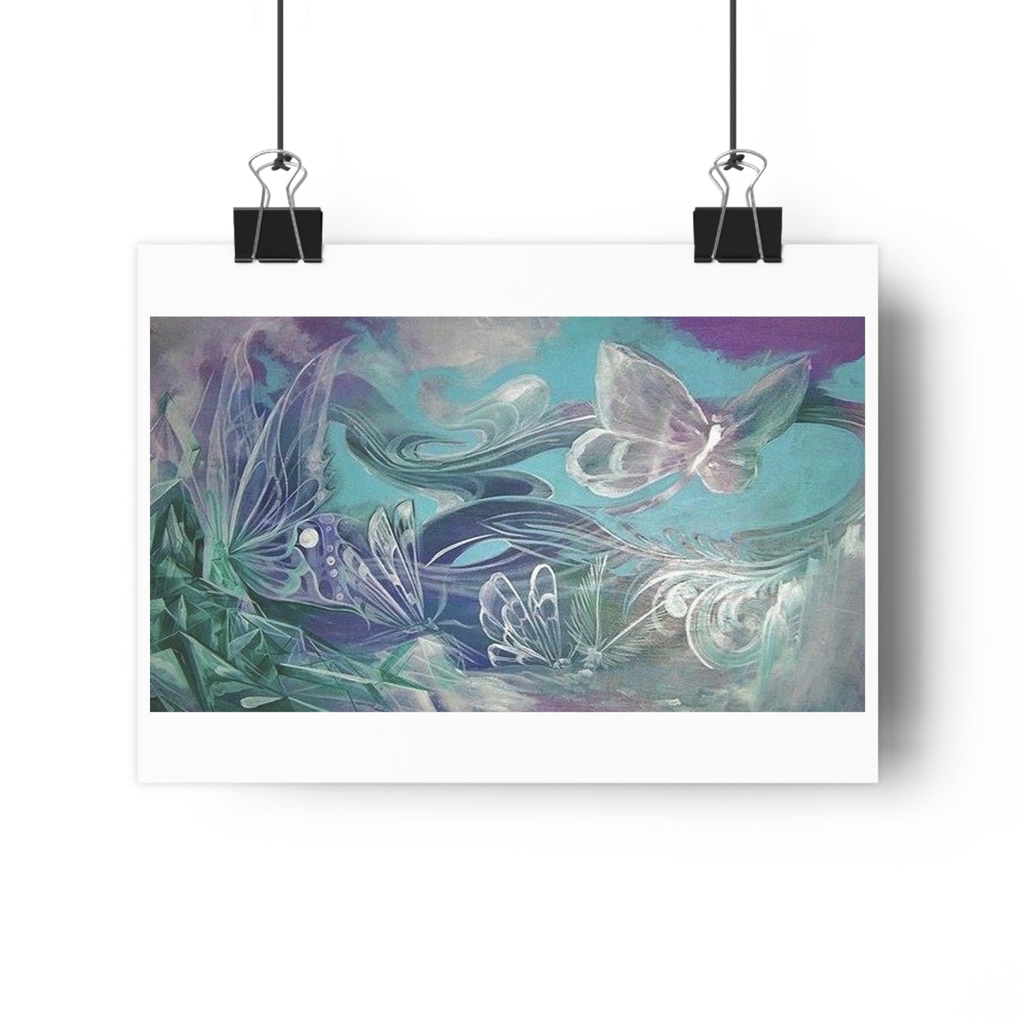 "Butterfly Glass”- Giclée Art Print by artist David Hilborn