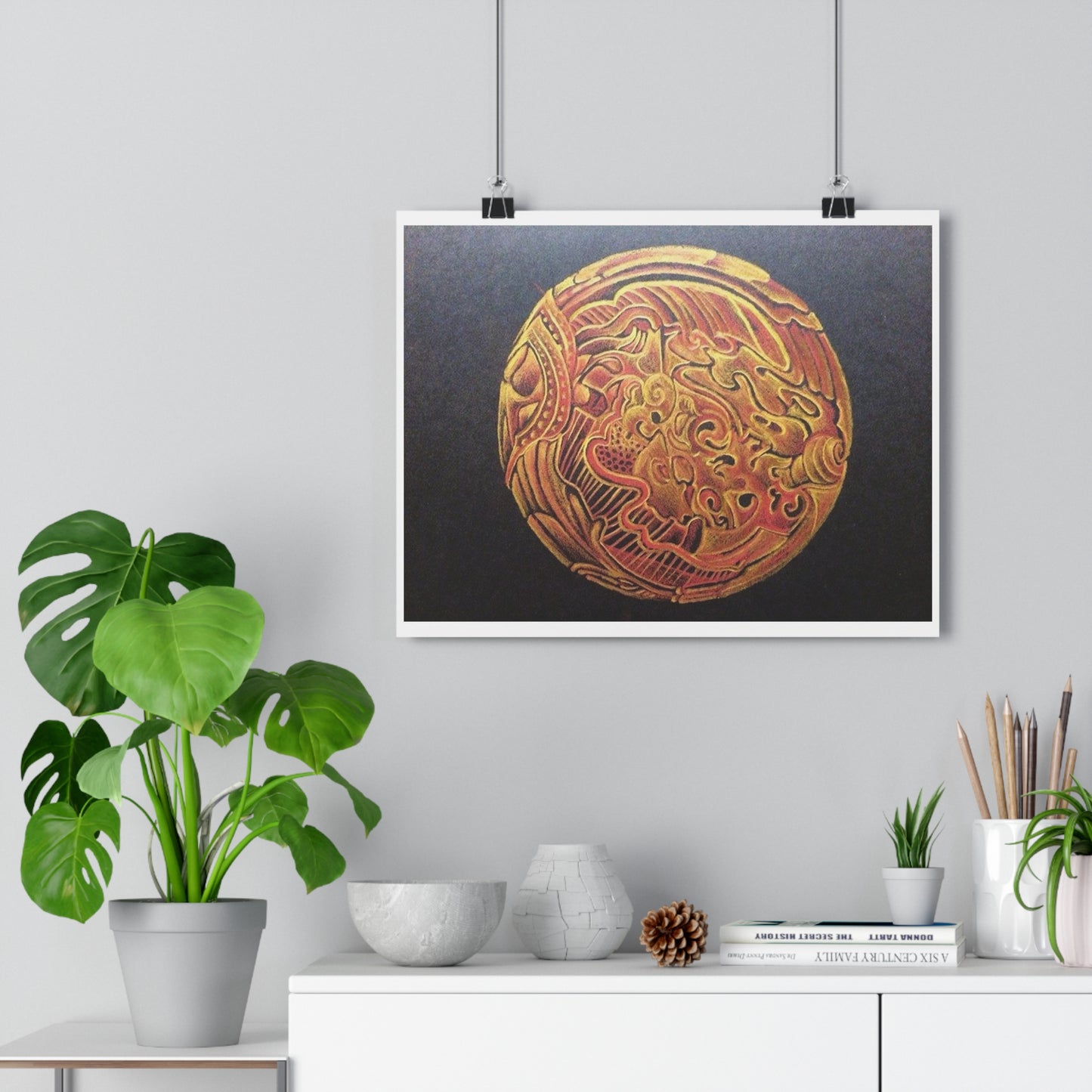 "Golden Frik”- Giclée Art Print by artist David Hilborn