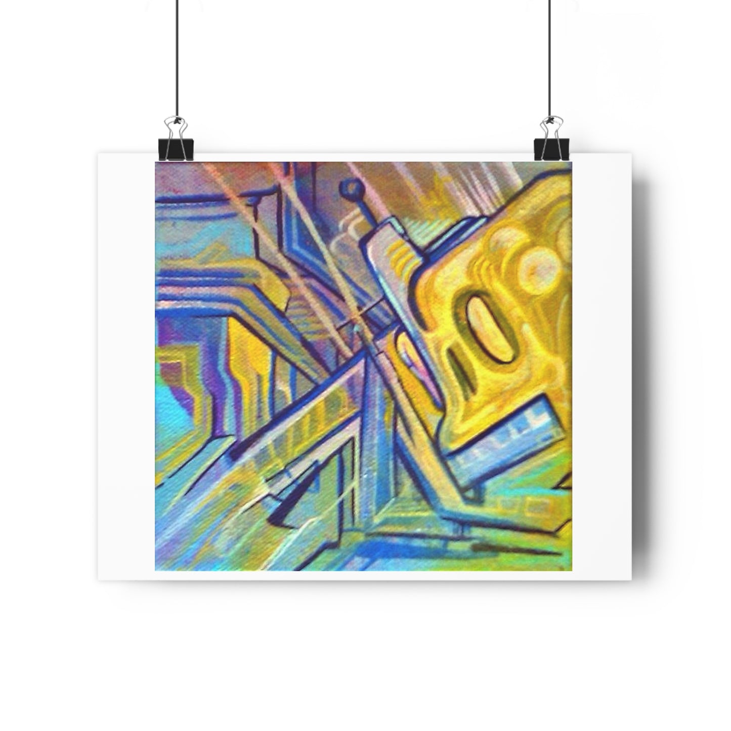 "Robo Drip”- Giclée Art Print by artist David Hilborn