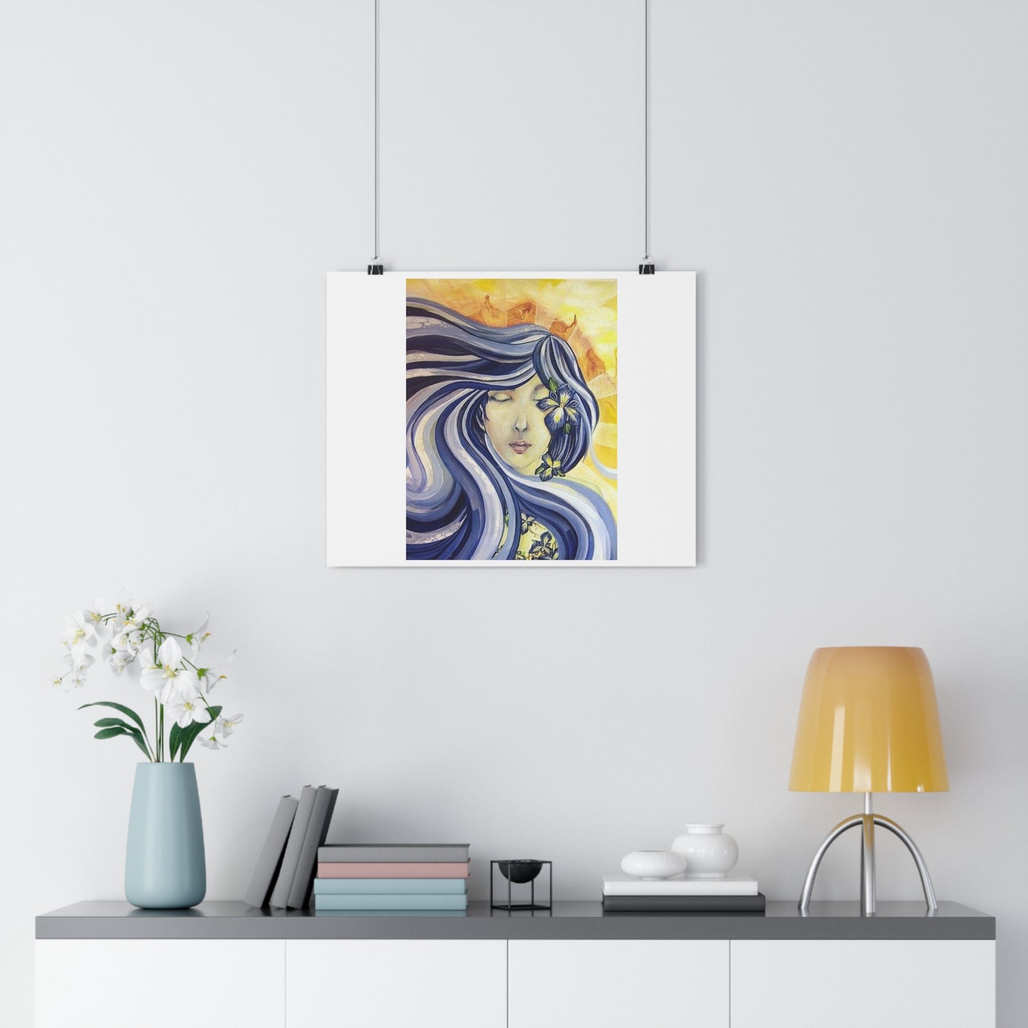 "Wild Iris”- Giclée Art Print by artist David Hilborn