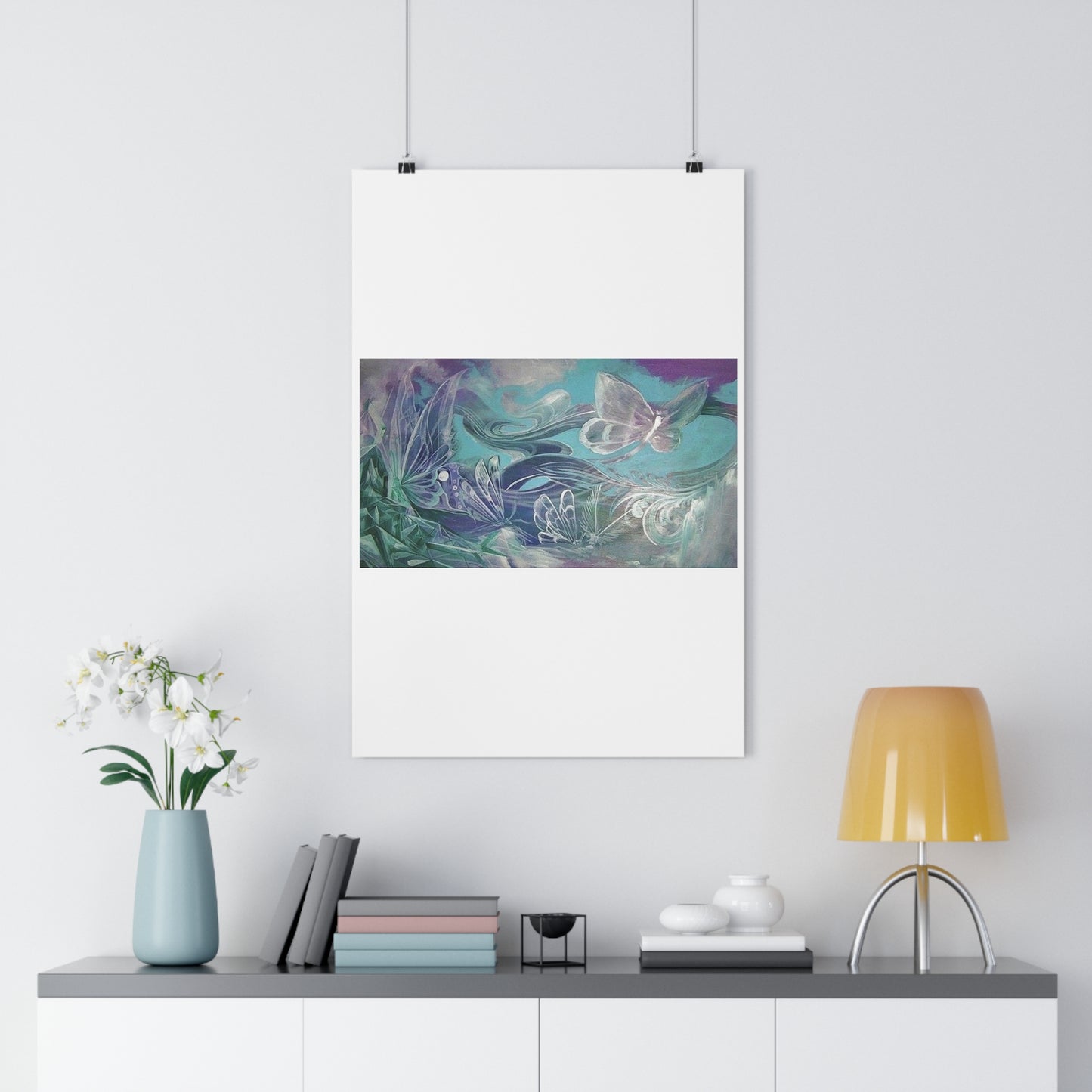 "Butterfly Glass”- Giclée Art Print by artist David Hilborn