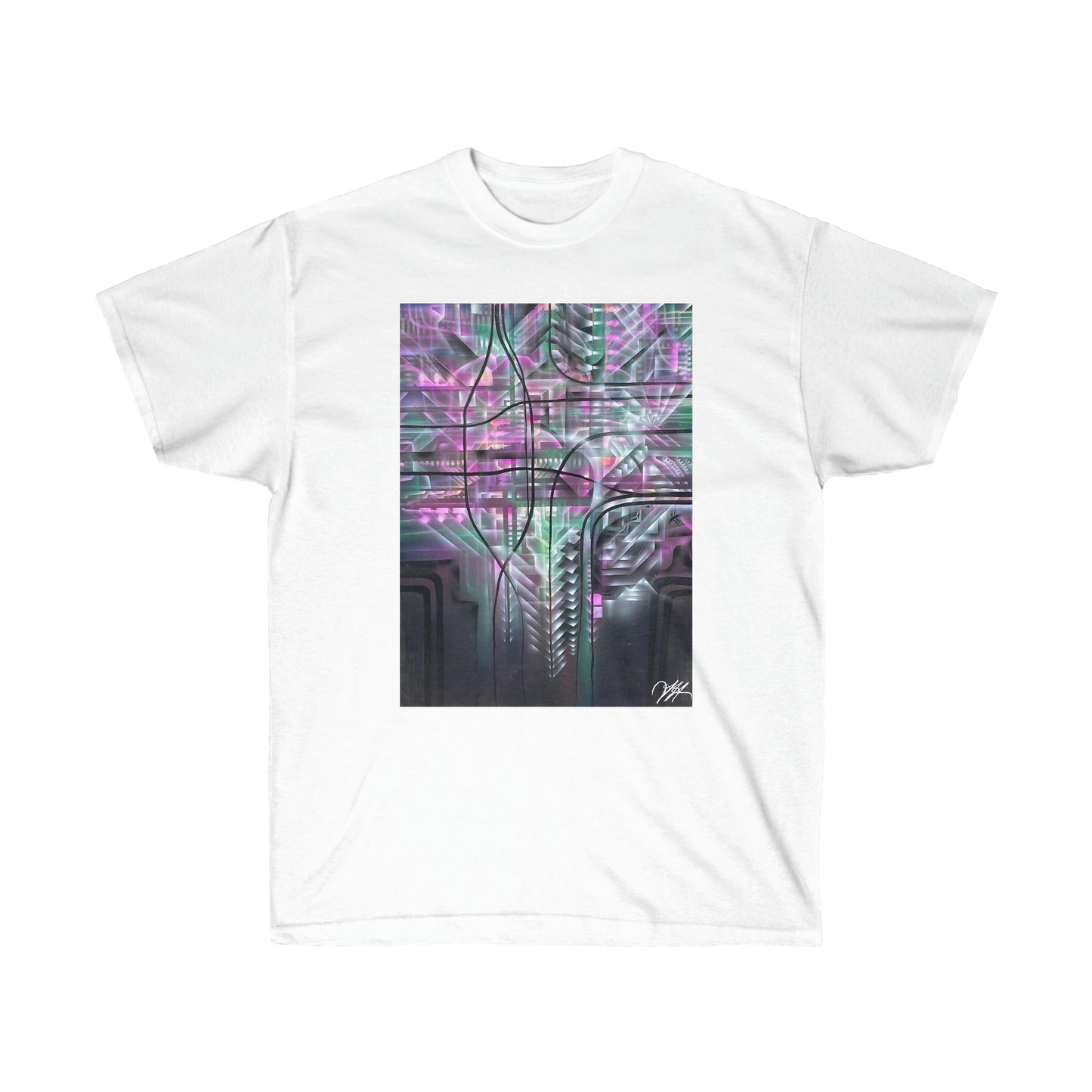 “Compute” - Short Sleeve Graphic Tee by Artist David Hilborn