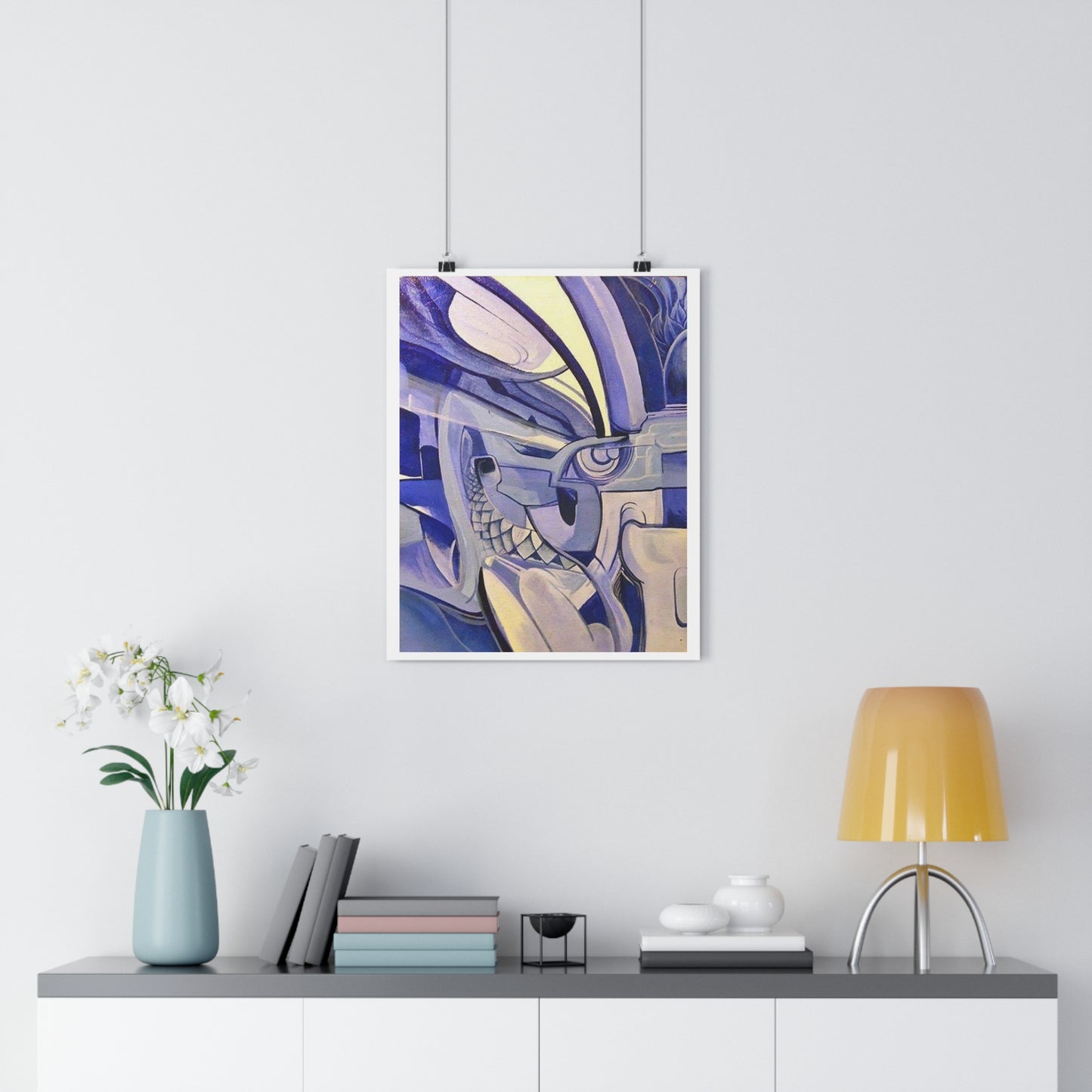 "Blue Heron”- Giclée Art Print by artist David Hilborn