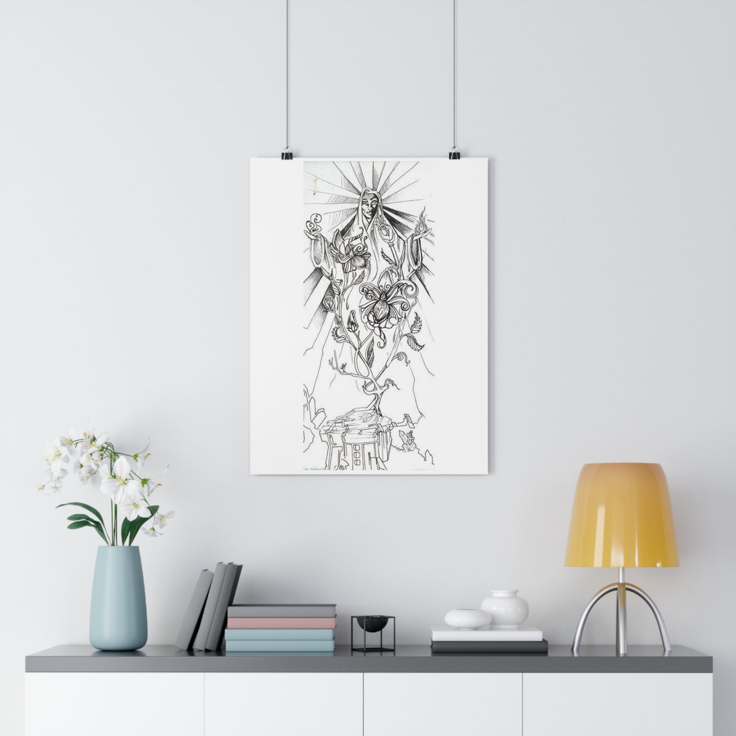 "Crystal Goddess" - Giclée Art Print by artist David Hilborn