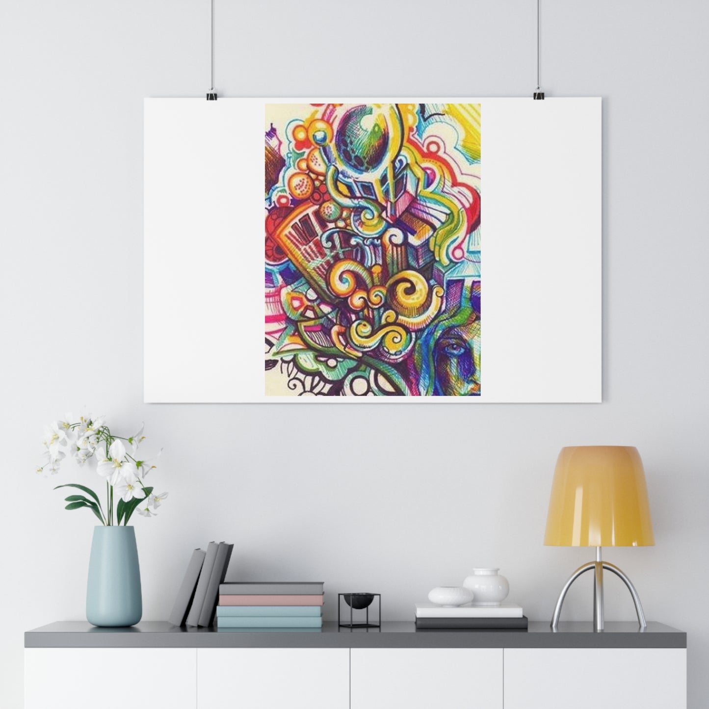 "Technicolor Markers”- Giclée Art Print by artist David Hilborn