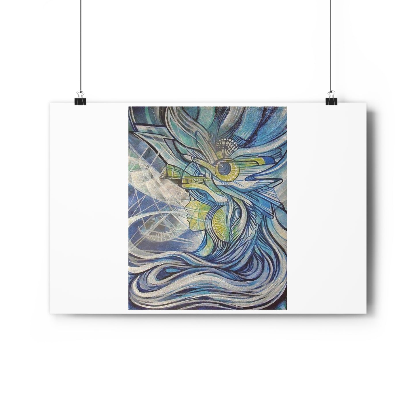 "Aquamarine”- Giclée Art Print by artist David Hilborn