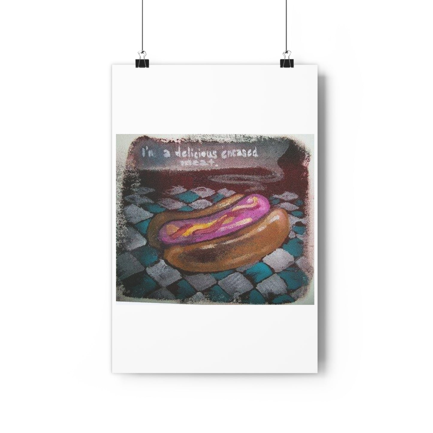 "Delicious Encased Meats”- Giclée Art Print by artist David Hilborn