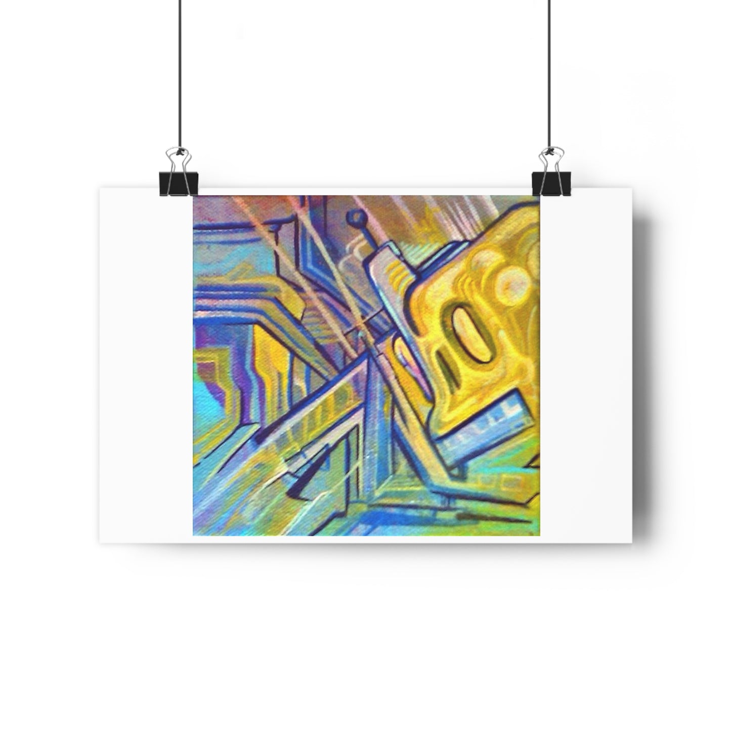 "Robo Drip”- Giclée Art Print by artist David Hilborn