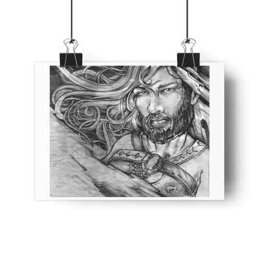 "Bearded Beauty" - Giclée Art Print by artist David Hilborn